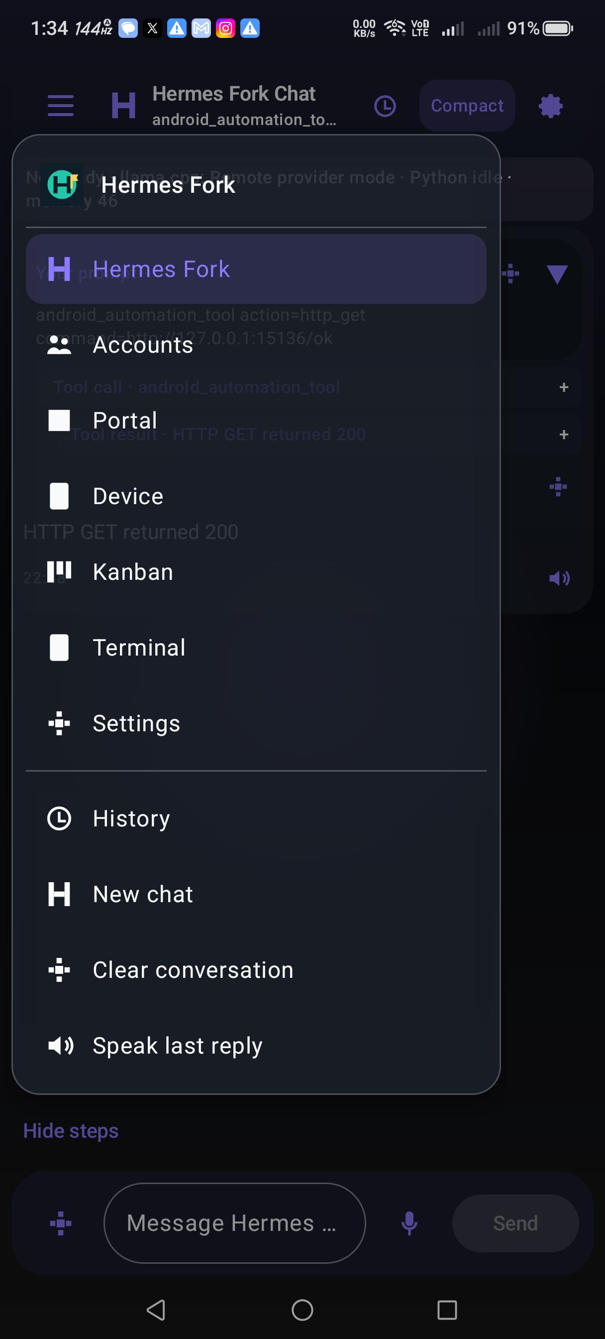 Hermes Agent Fork screenshot 2