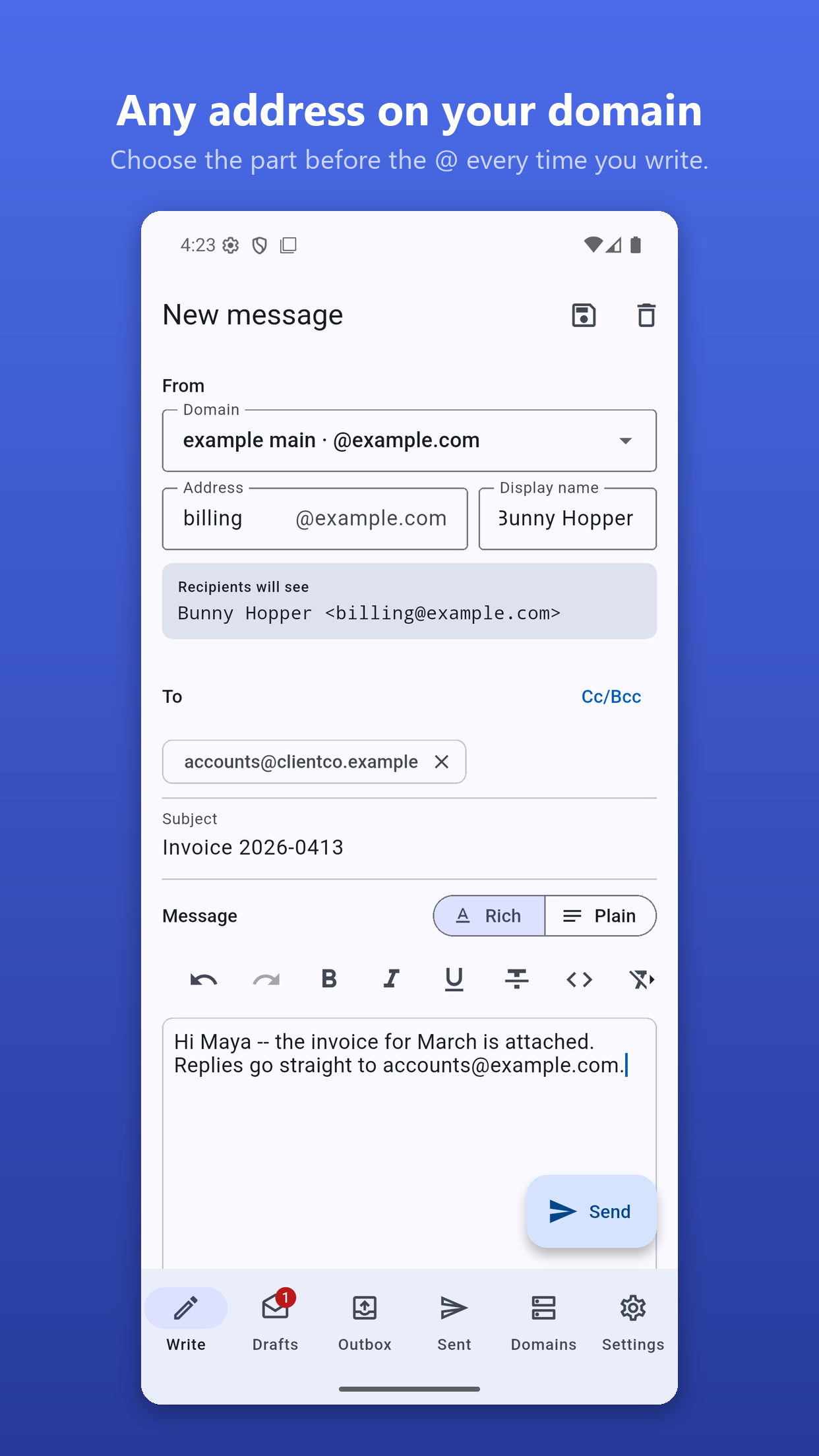 Manymail screenshot 1