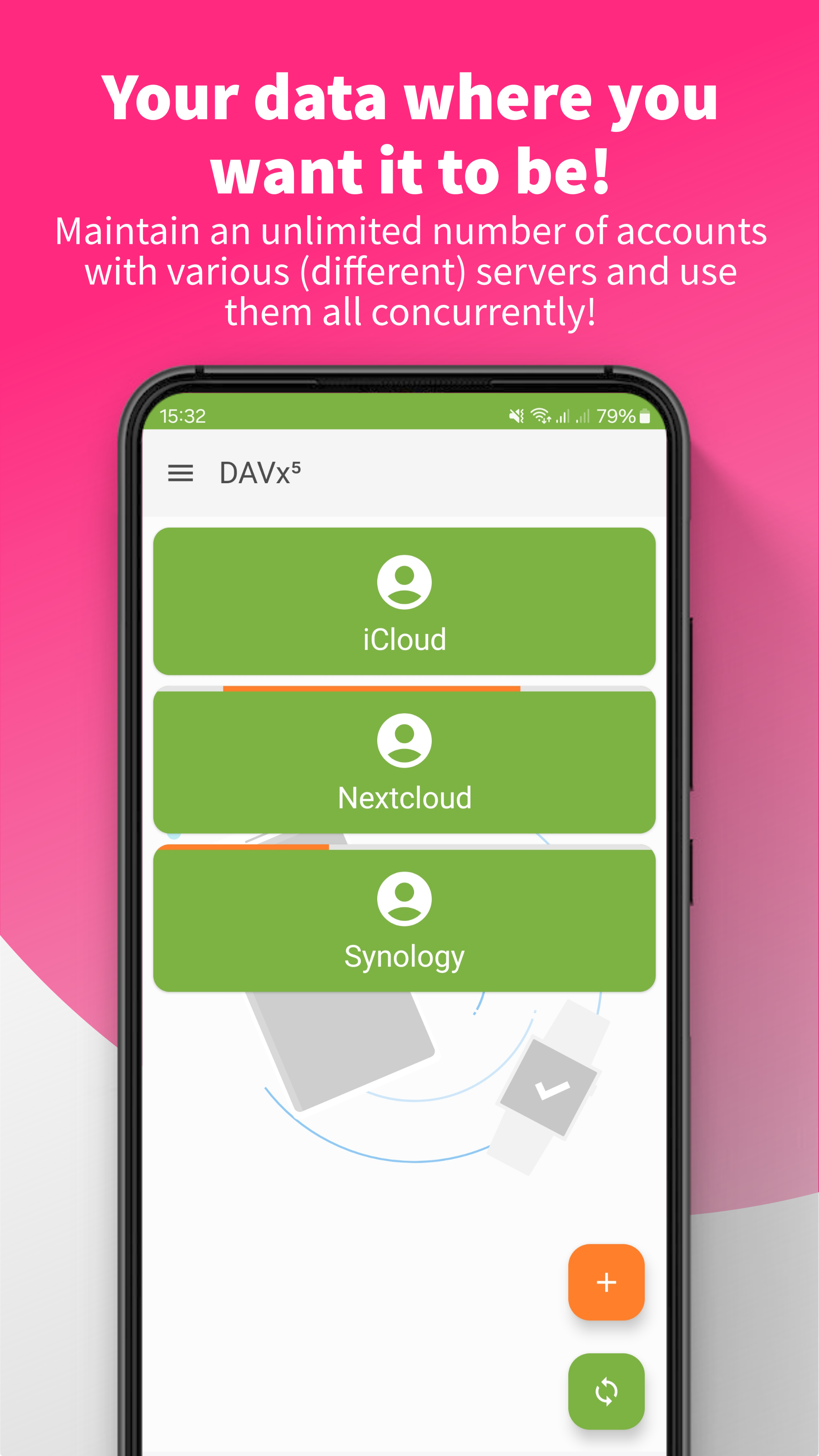 DAVx⁵ screenshot 1