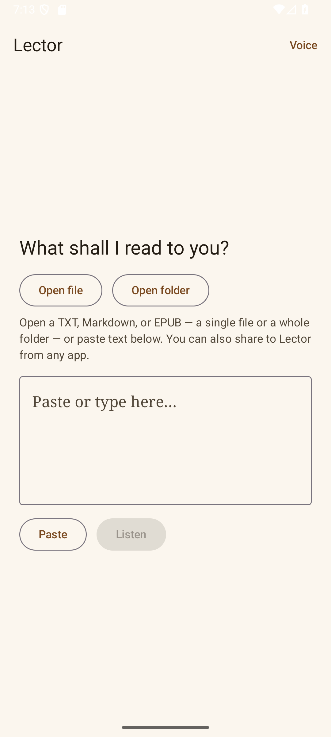 Lector screenshot 3