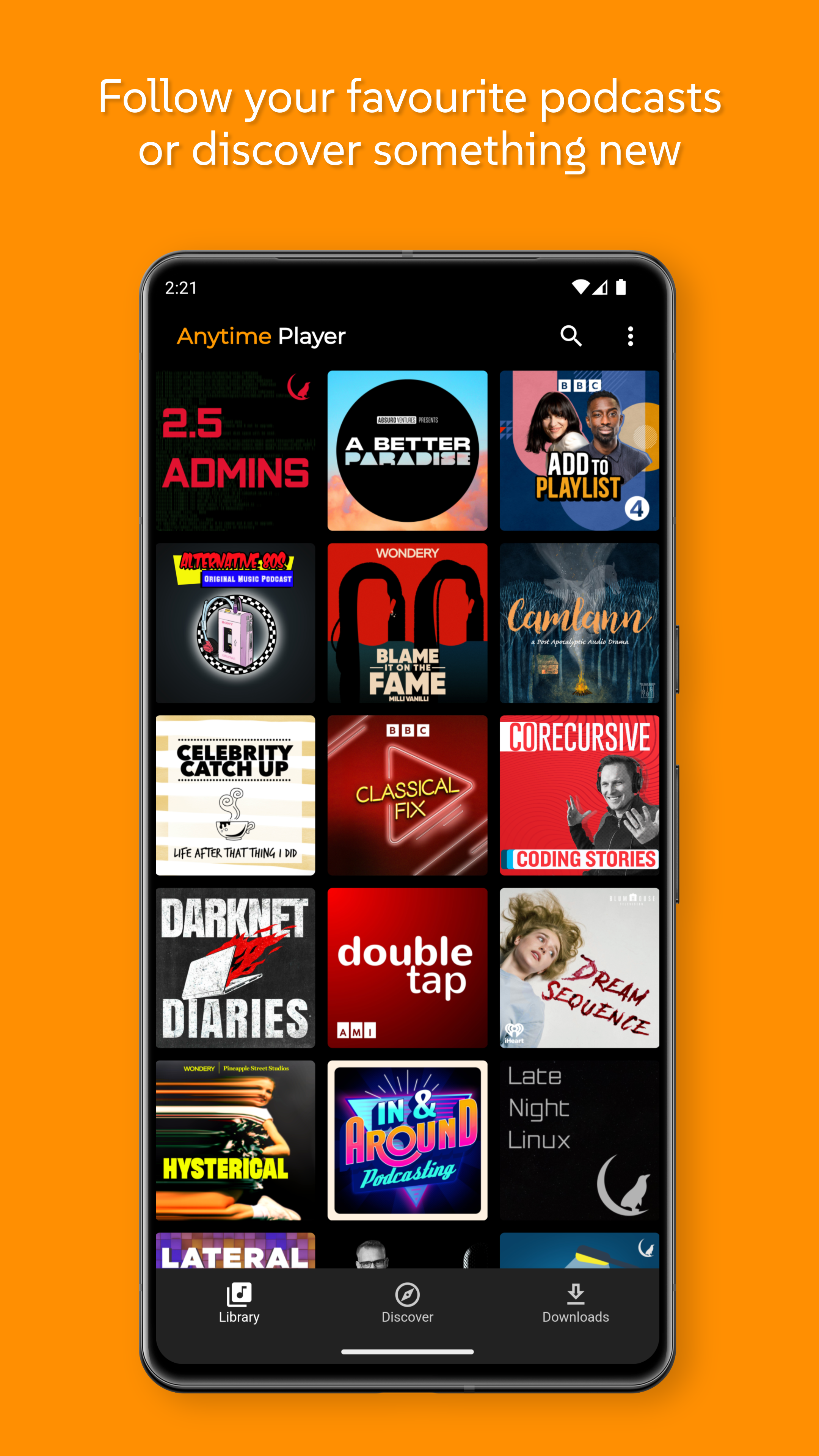 Anytime Podcast Player screenshot 1