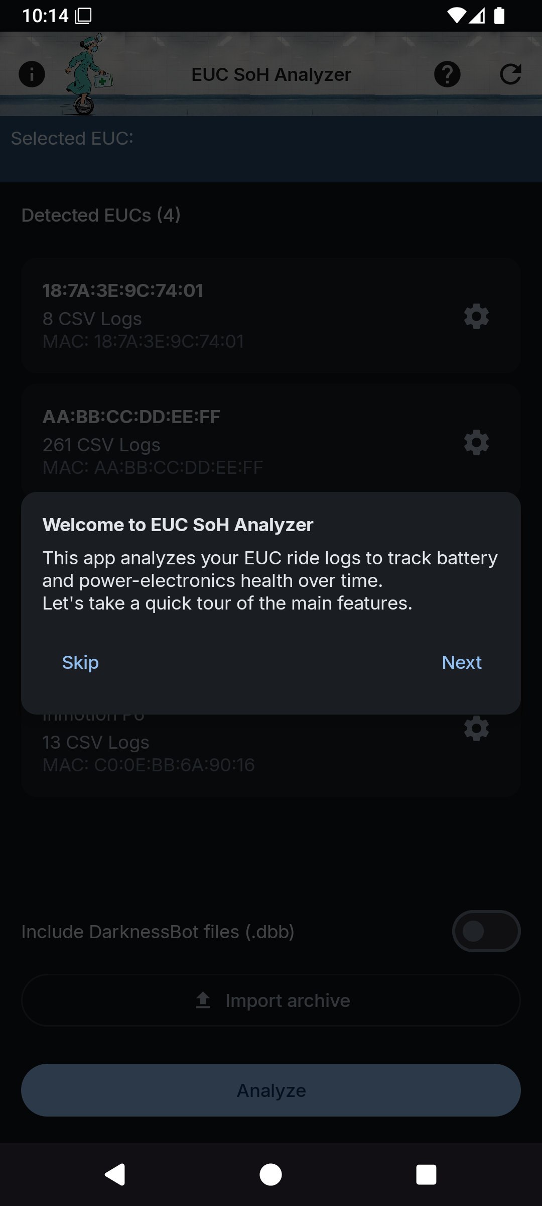 EUC State Of Health Analyzer screenshot 6