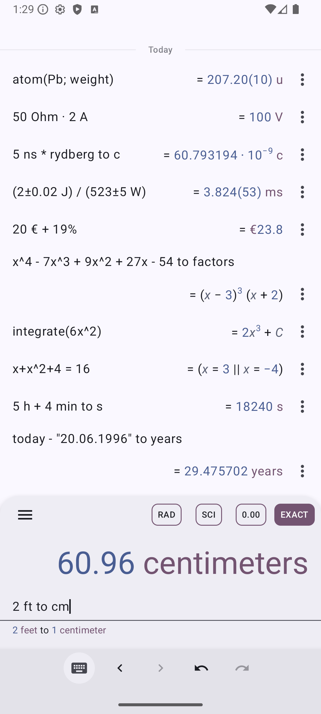 Qalculate! screenshot 4