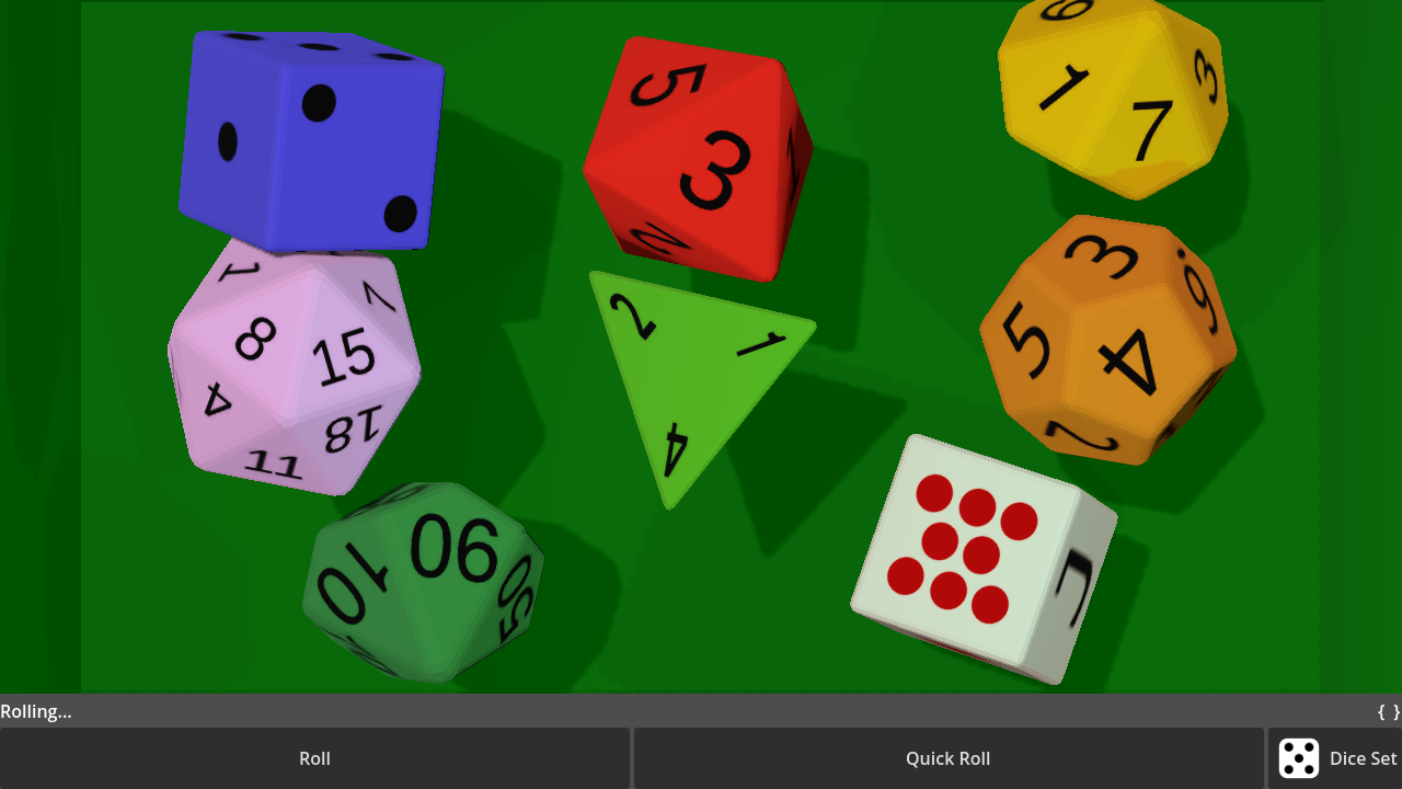 Godot Dice Roller screenshot 1