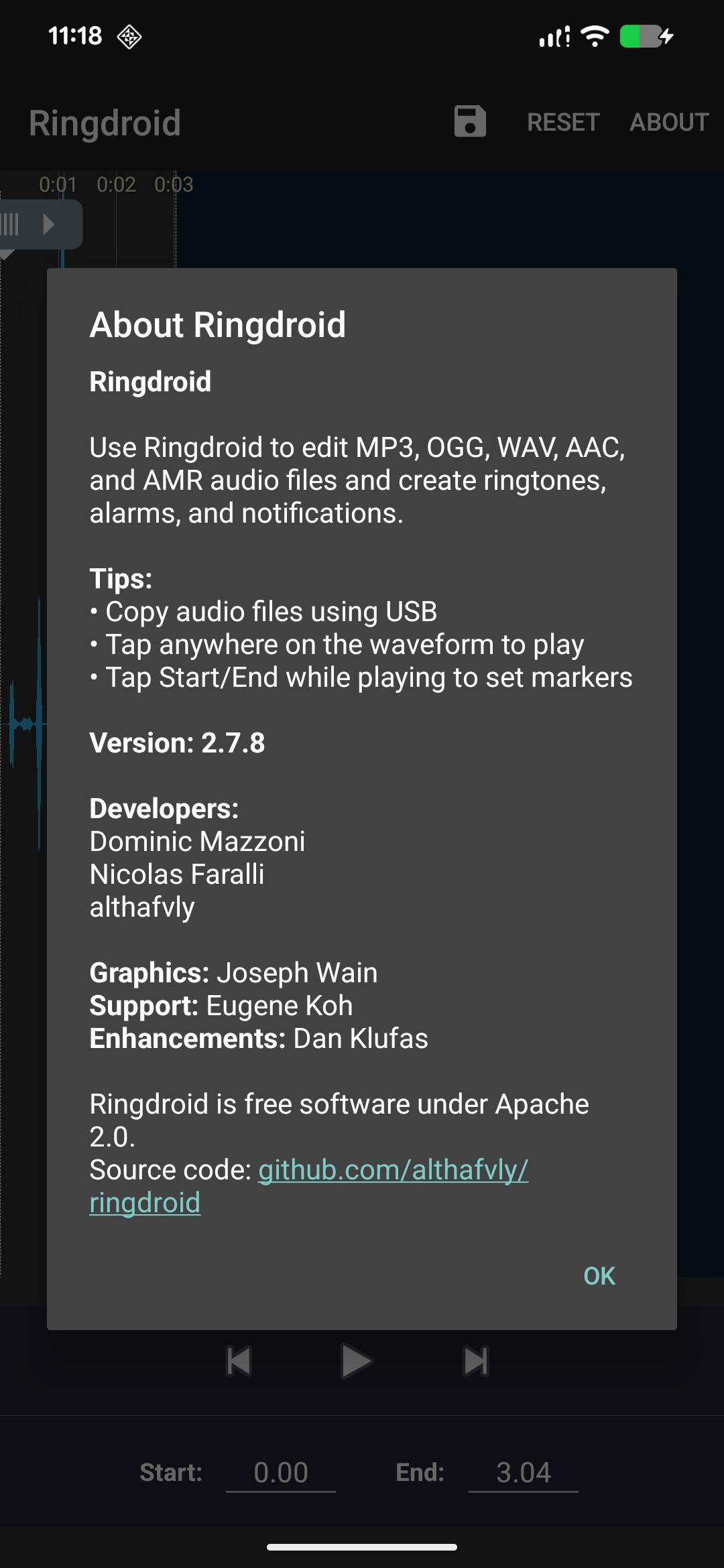 Ringdroid - Ringtone editor screenshot 5