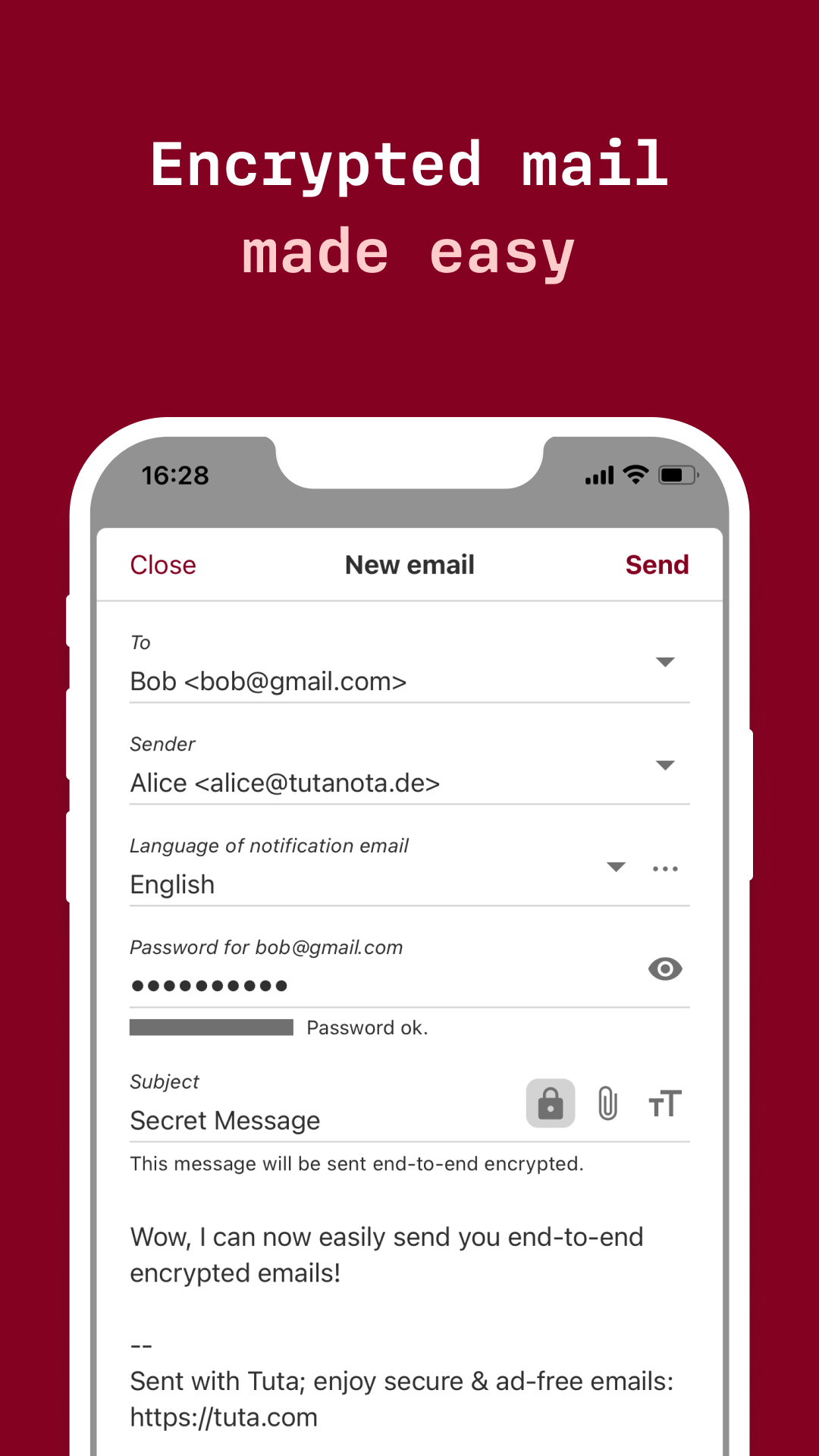 Tuta Mail screenshot 2