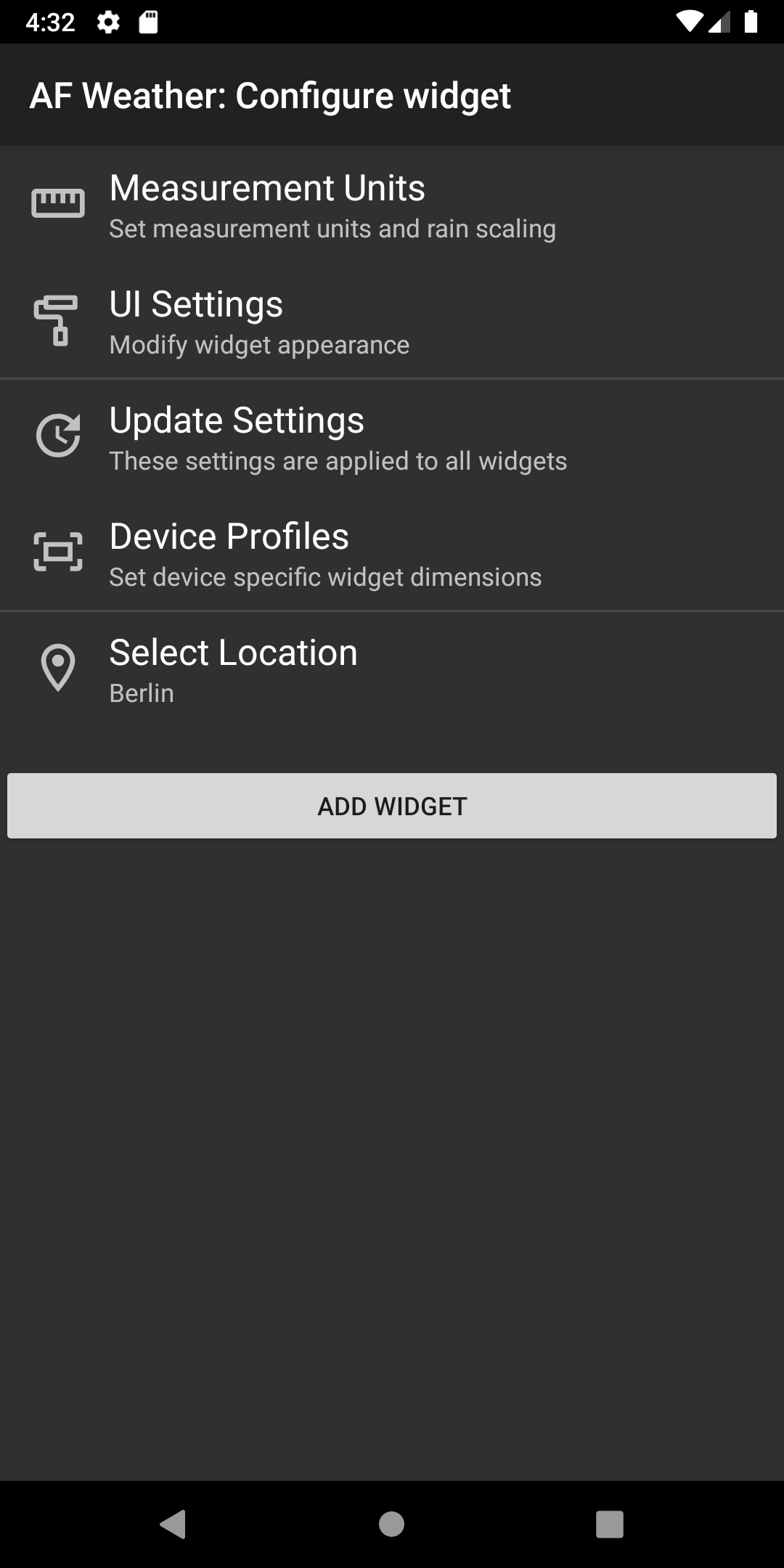 AF Weather Widget screenshot 4