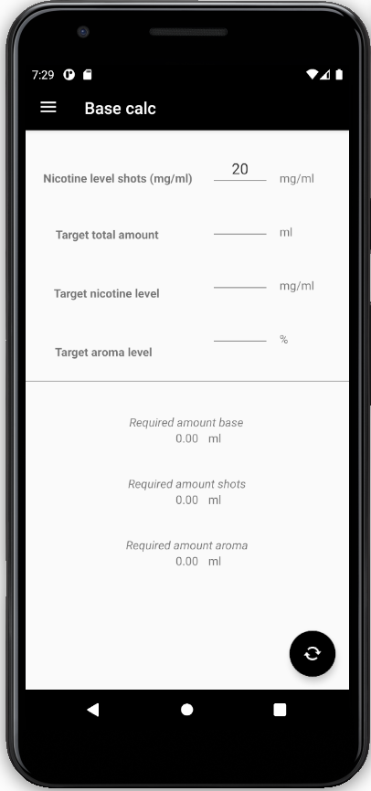 eLiquid Calculator screenshot 2