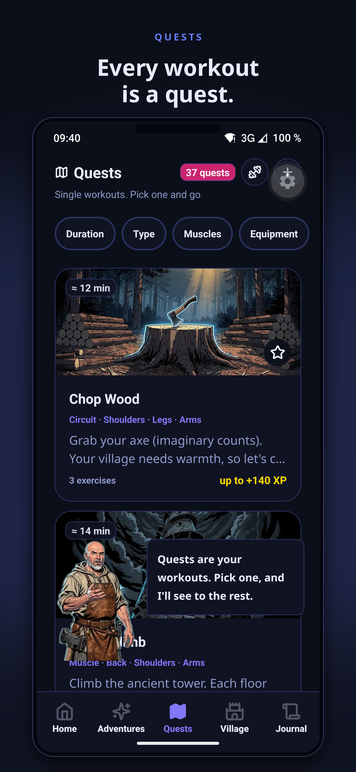Bati: Fitness RPG screenshot 3