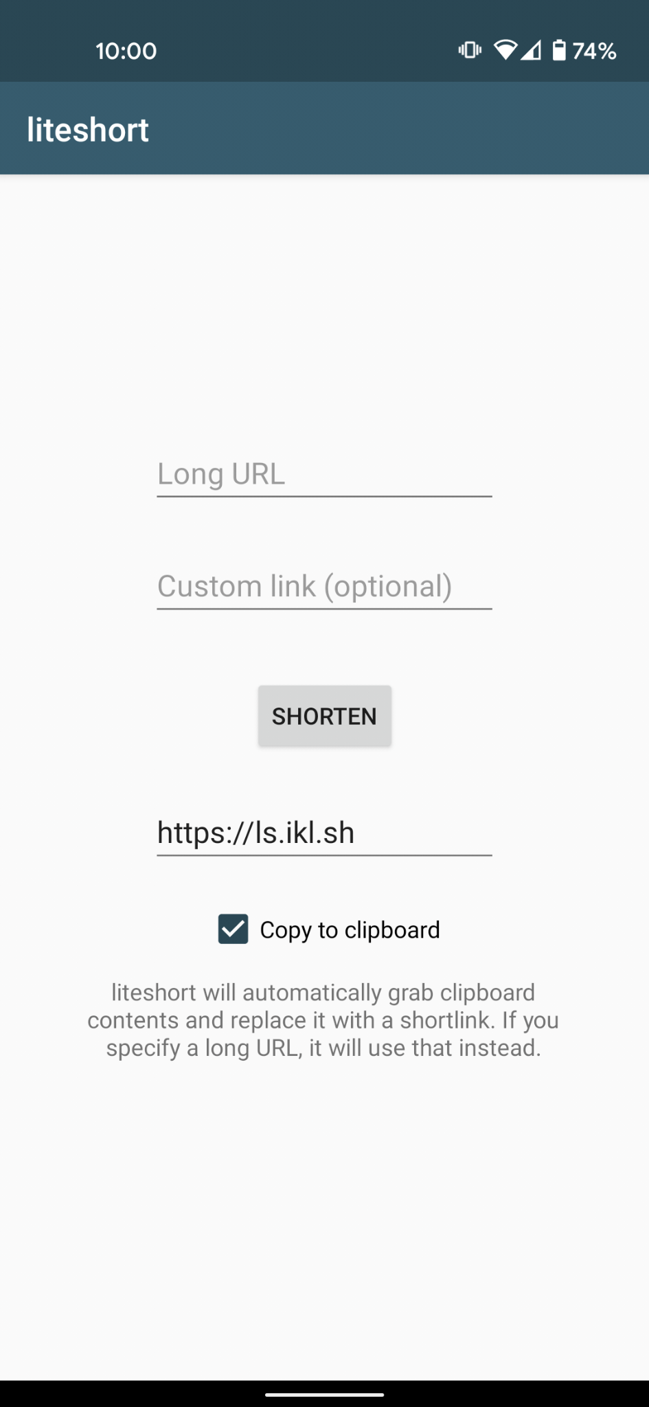 liteshort screenshot 1