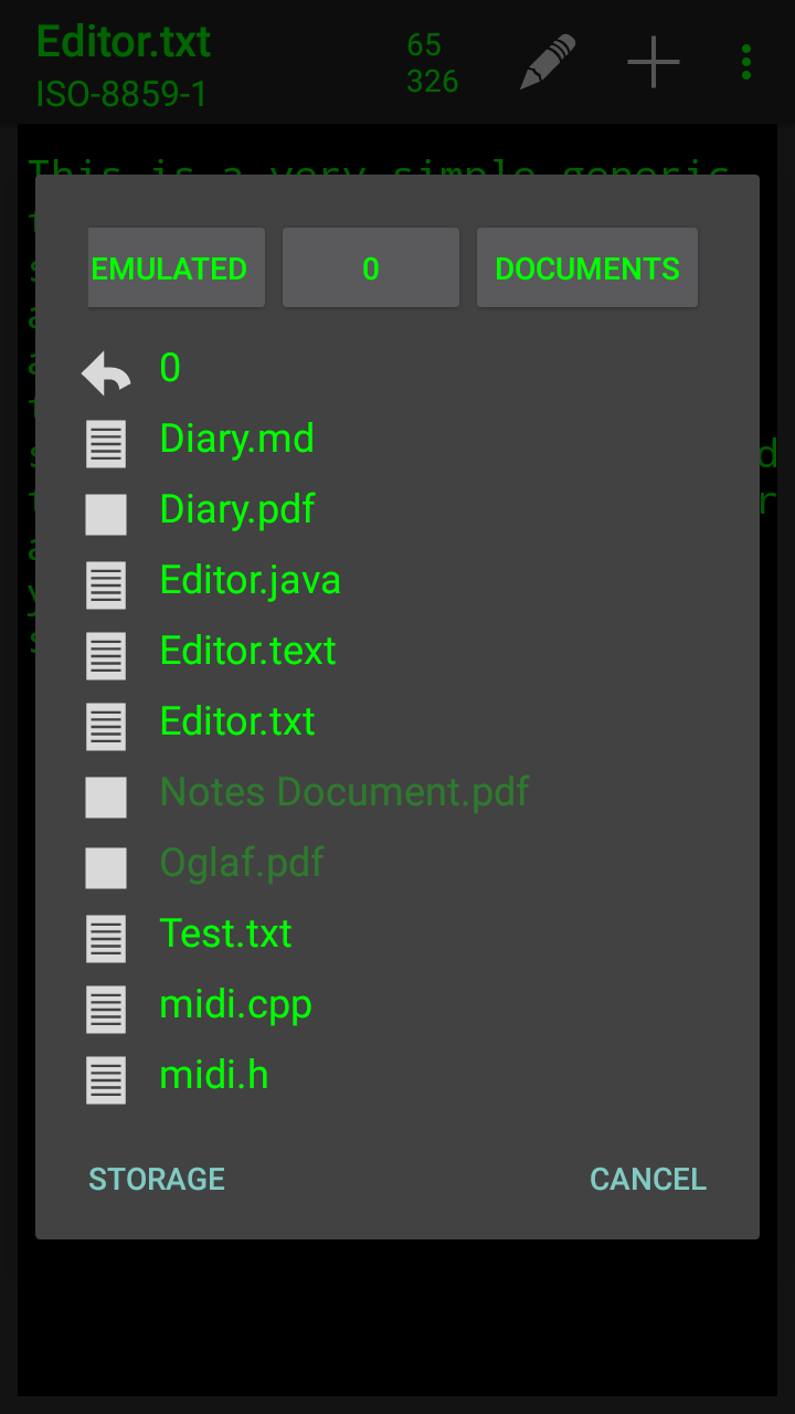 Editor screenshot 2