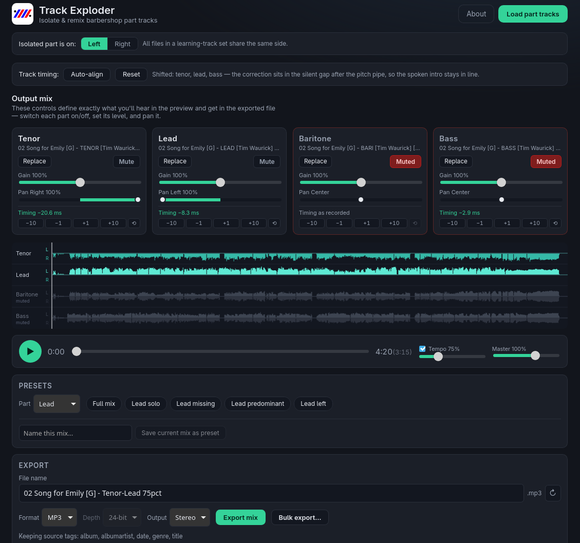 Track Exploder screenshot 1