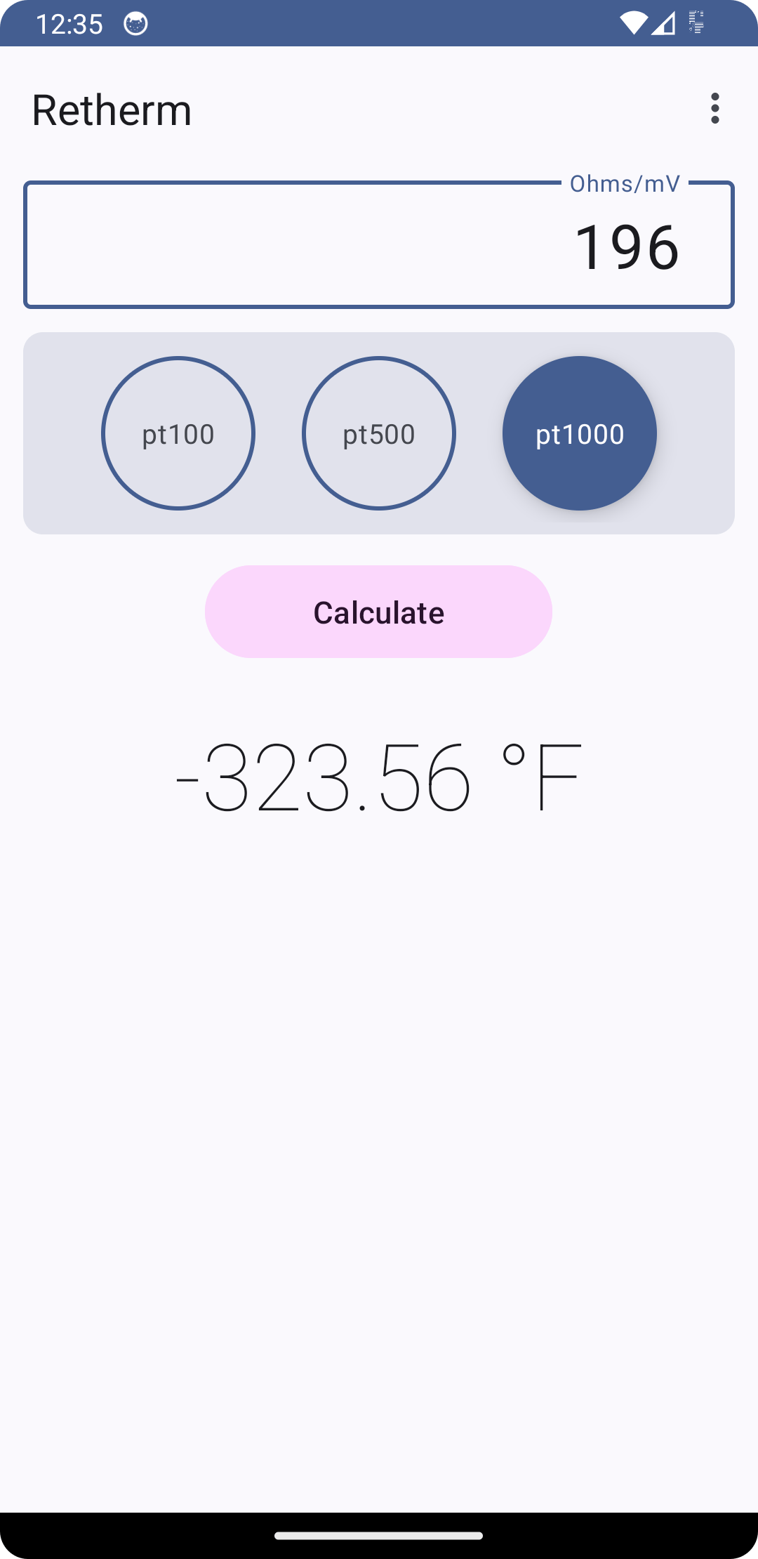 Retherm screenshot 1