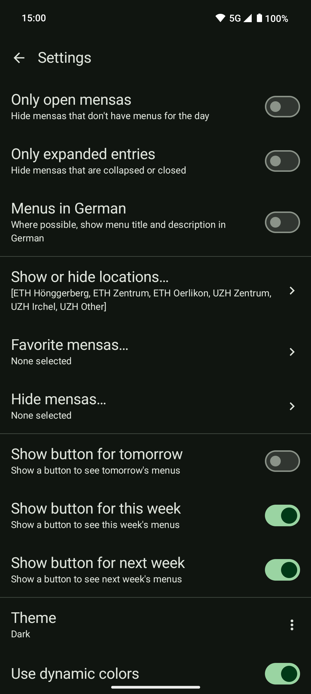 ETH & UZH mensa Zürich screenshot 7