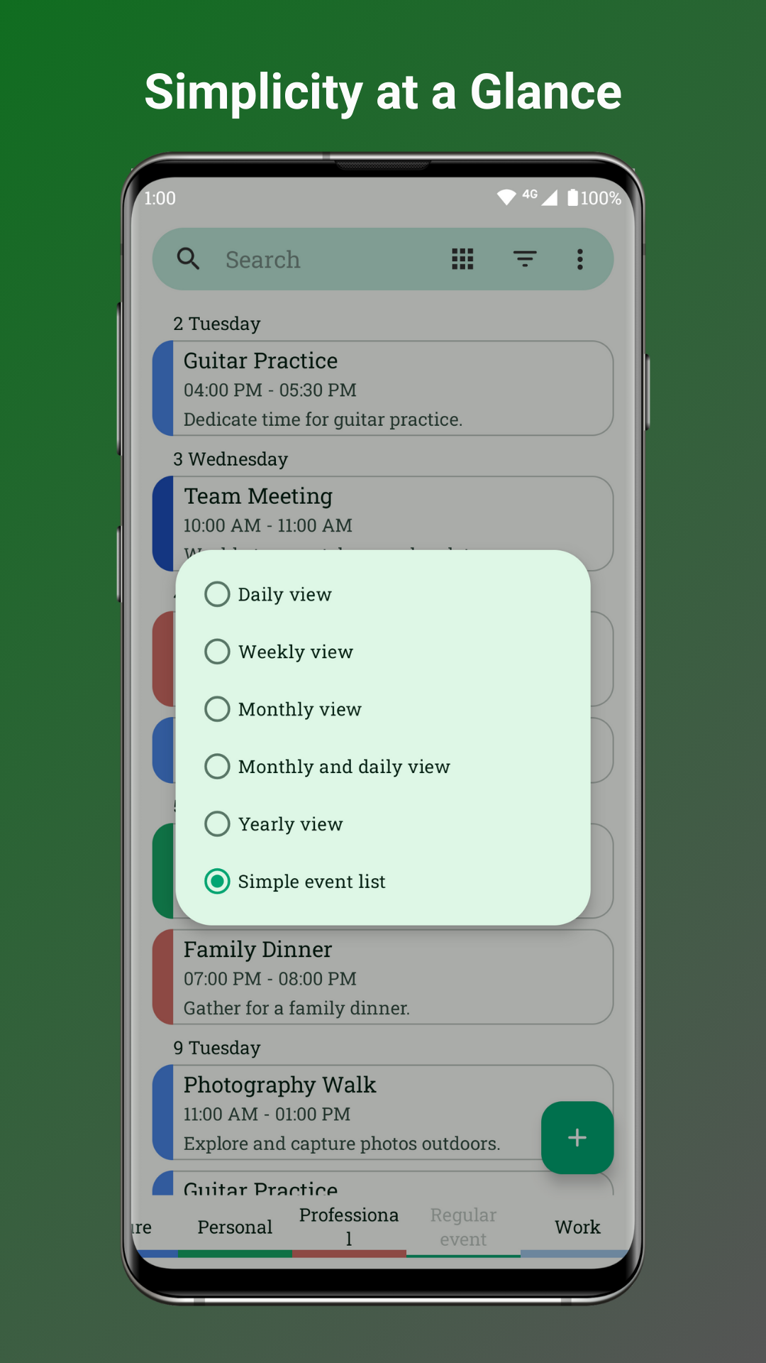 Fossify Calendar screenshot 2