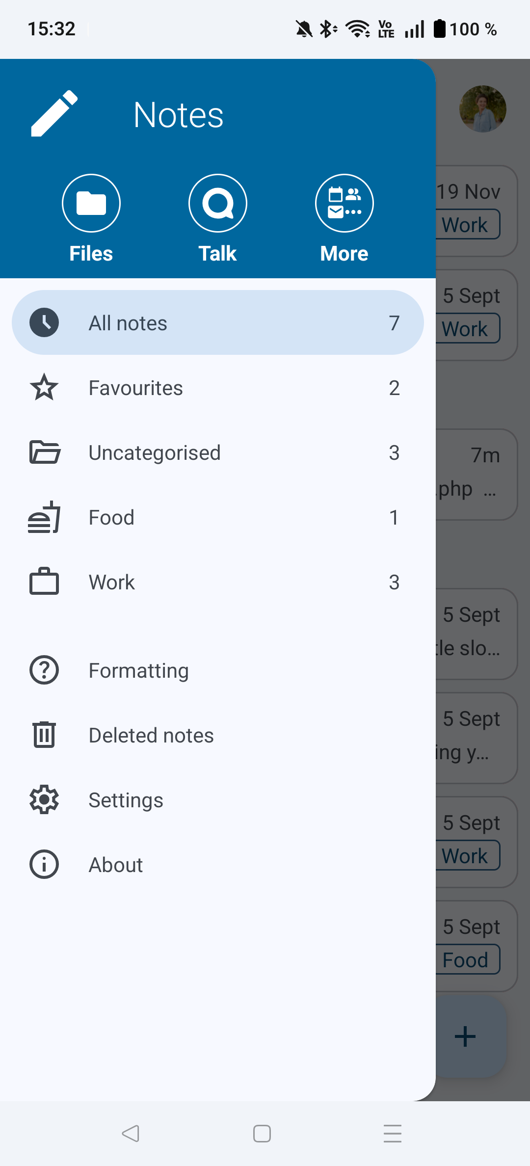 Nextcloud Notes screenshot 1