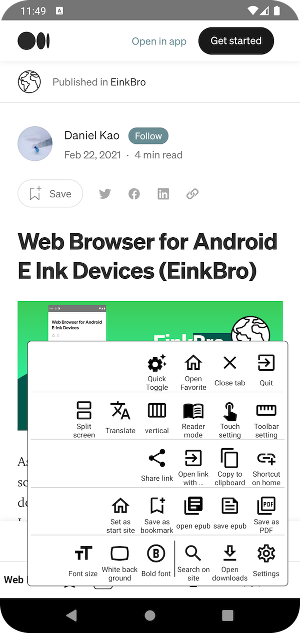 EinkBro screenshot 23