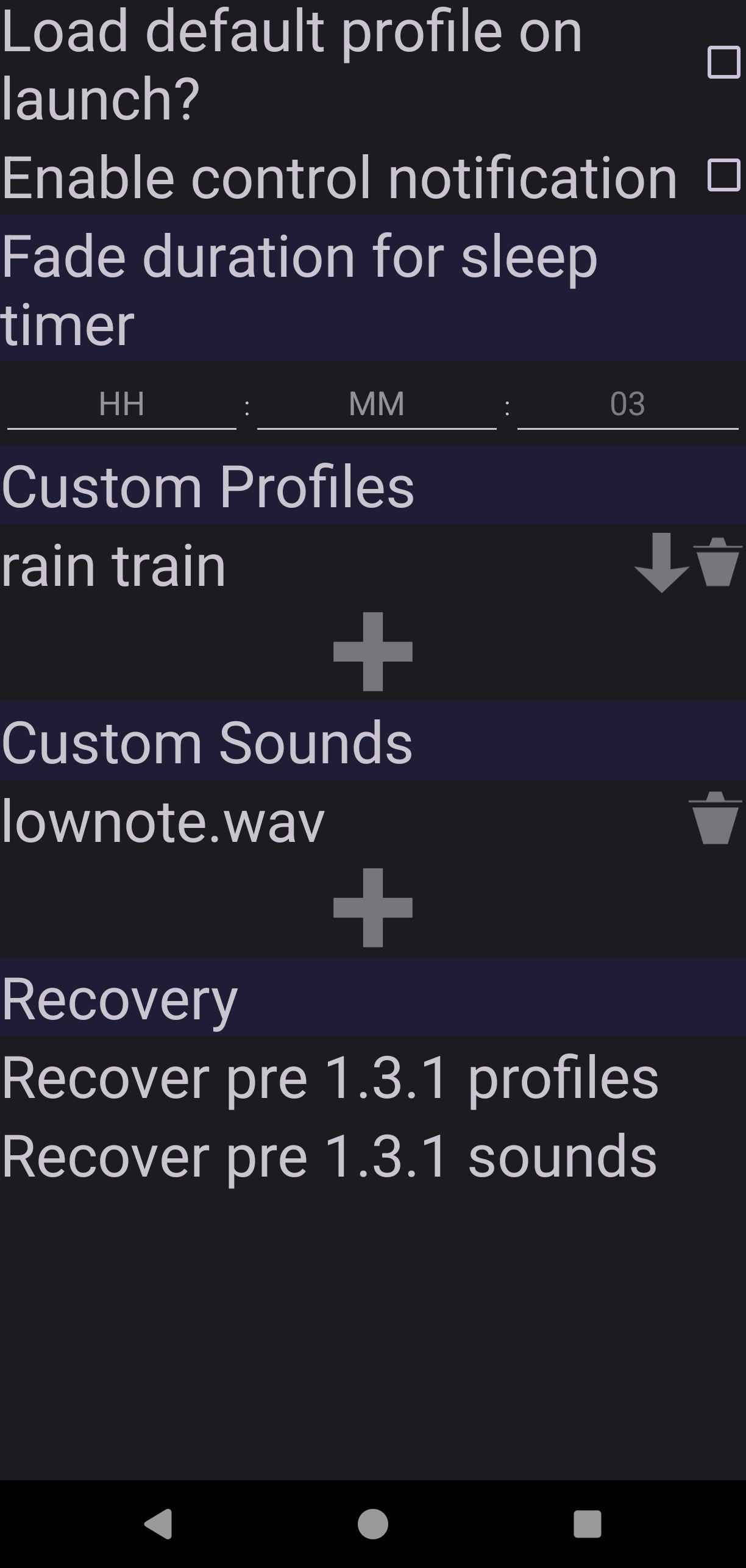 Soothing Noise Player screenshot 4