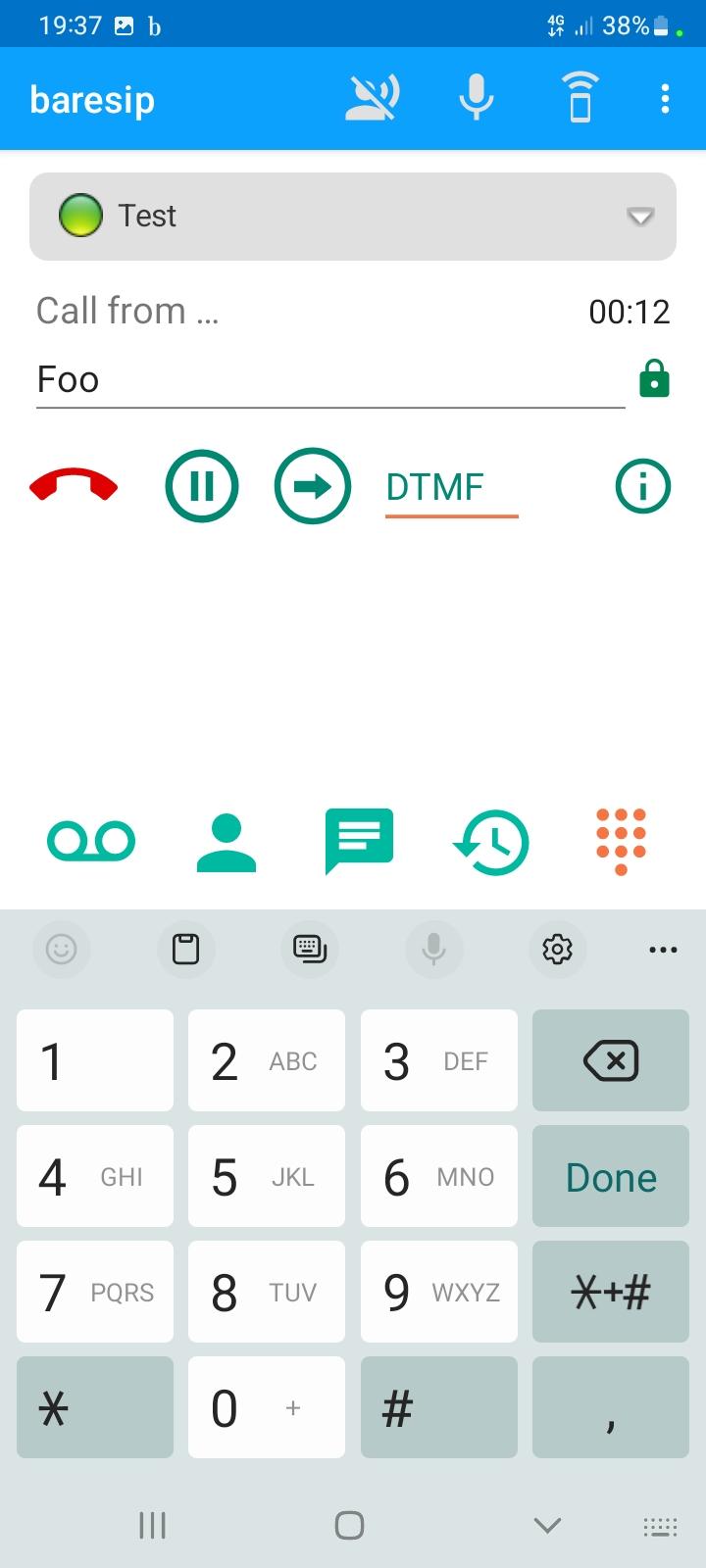 baresip screenshot 1