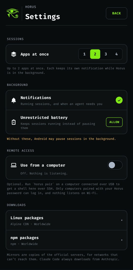 Horus screenshot 12