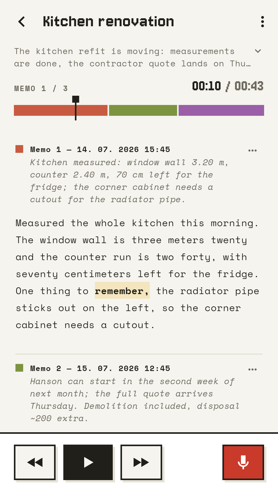 Diktafon: Voice Memos on Tape screenshot 5