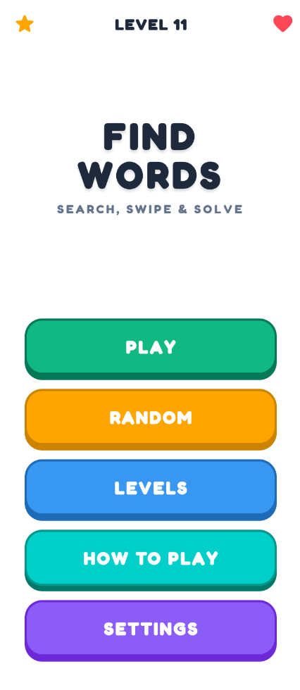 Find Words: Word Search Puzzle screenshot 1