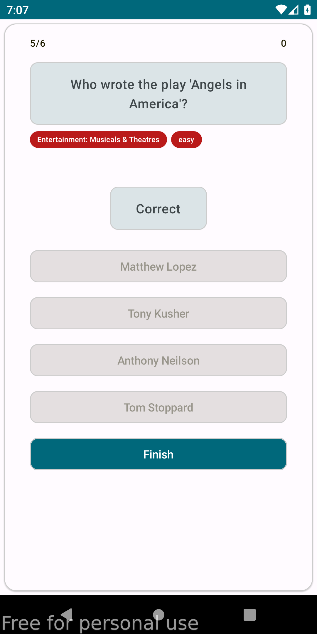 Trivia App screenshot 6