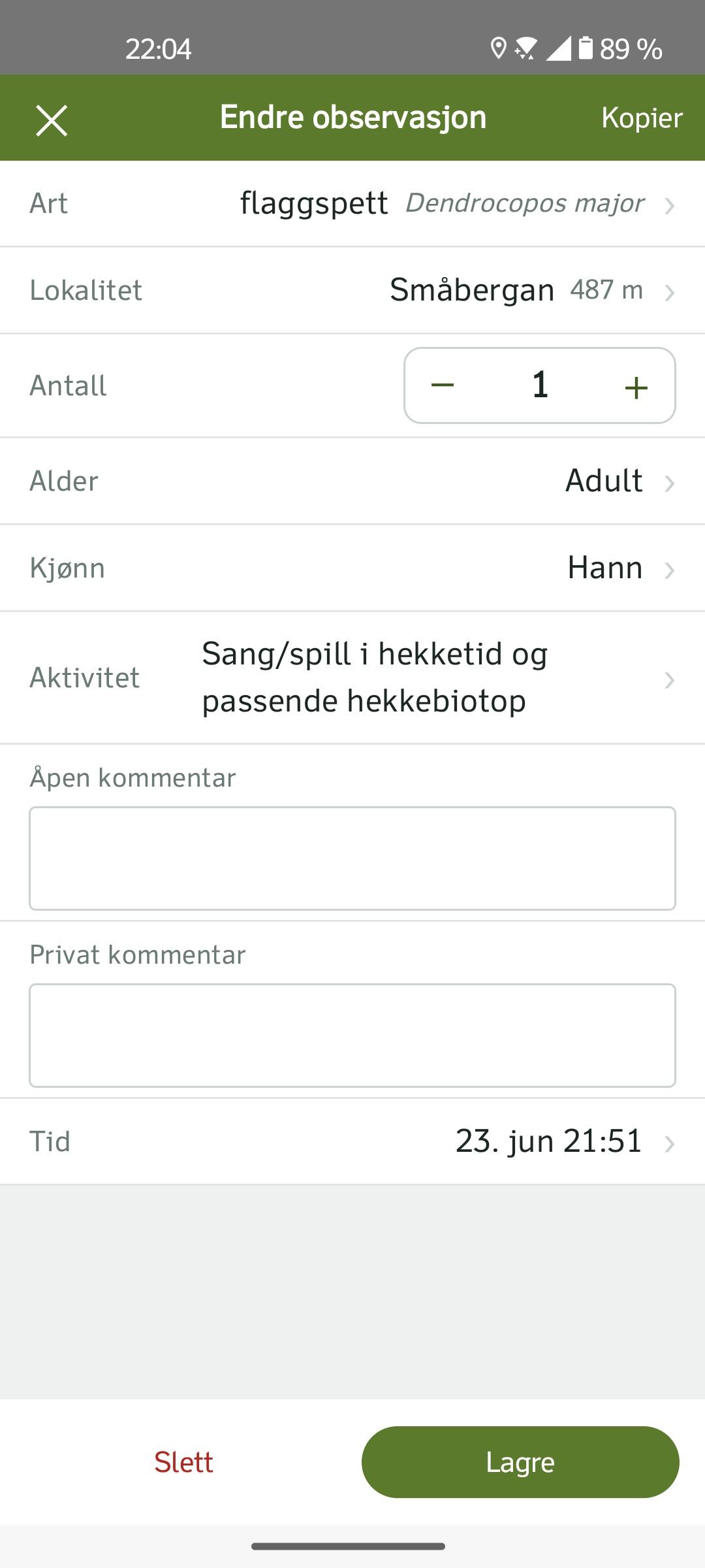 Feltbok screenshot 7
