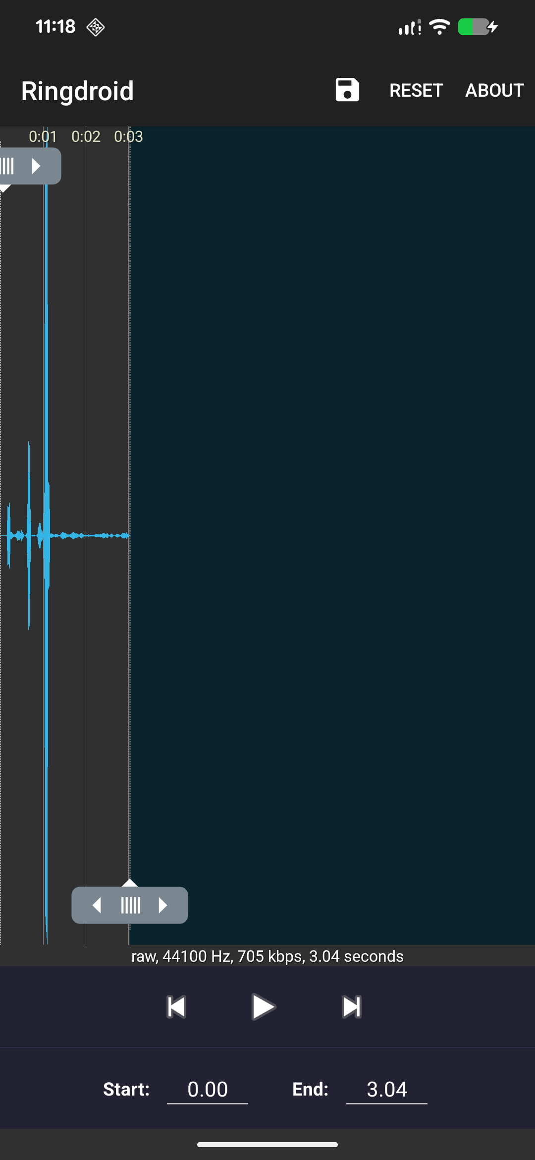 Ringdroid - Ringtone editor screenshot 4