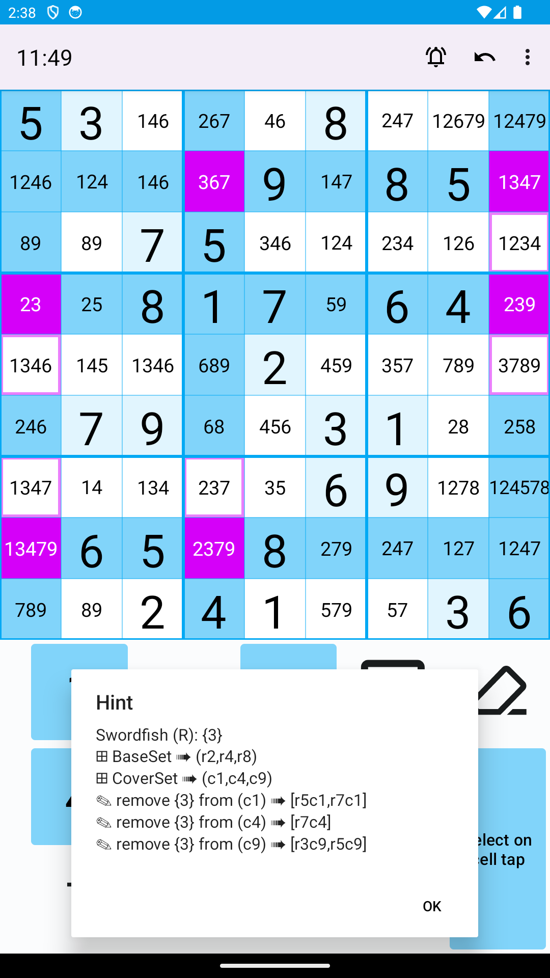 Open Sudoku screenshot 1