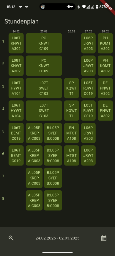 Better Stundenplan screenshot 1