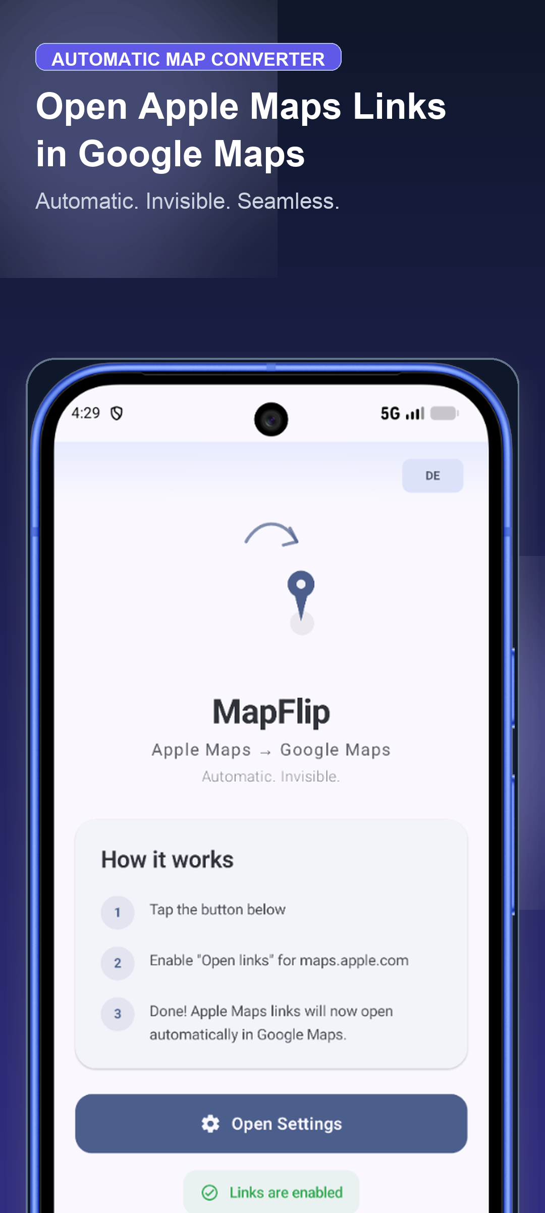 MapFlip - Apple to Google screenshot 1