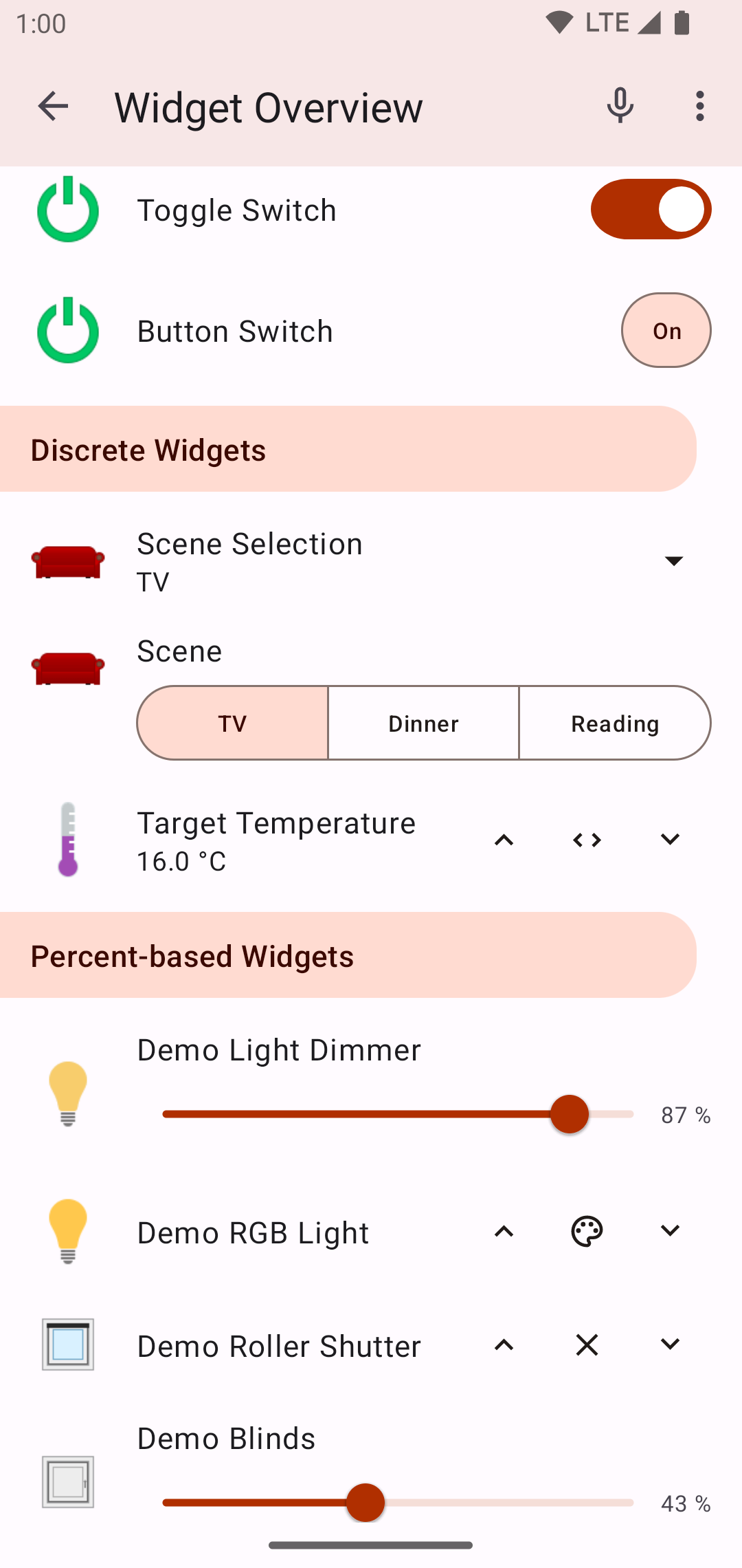 openHAB Beta screenshot 2
