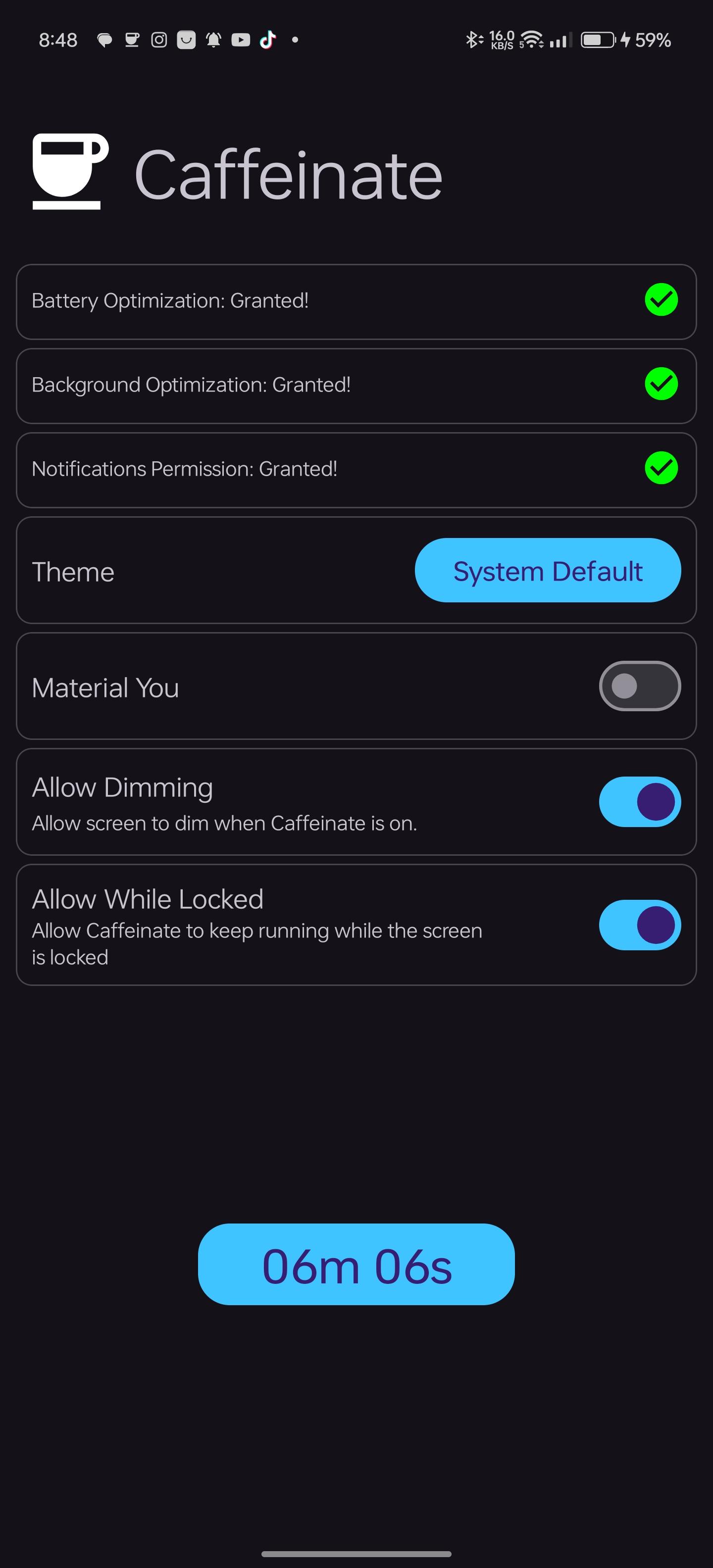 Caffeinate screenshot 9