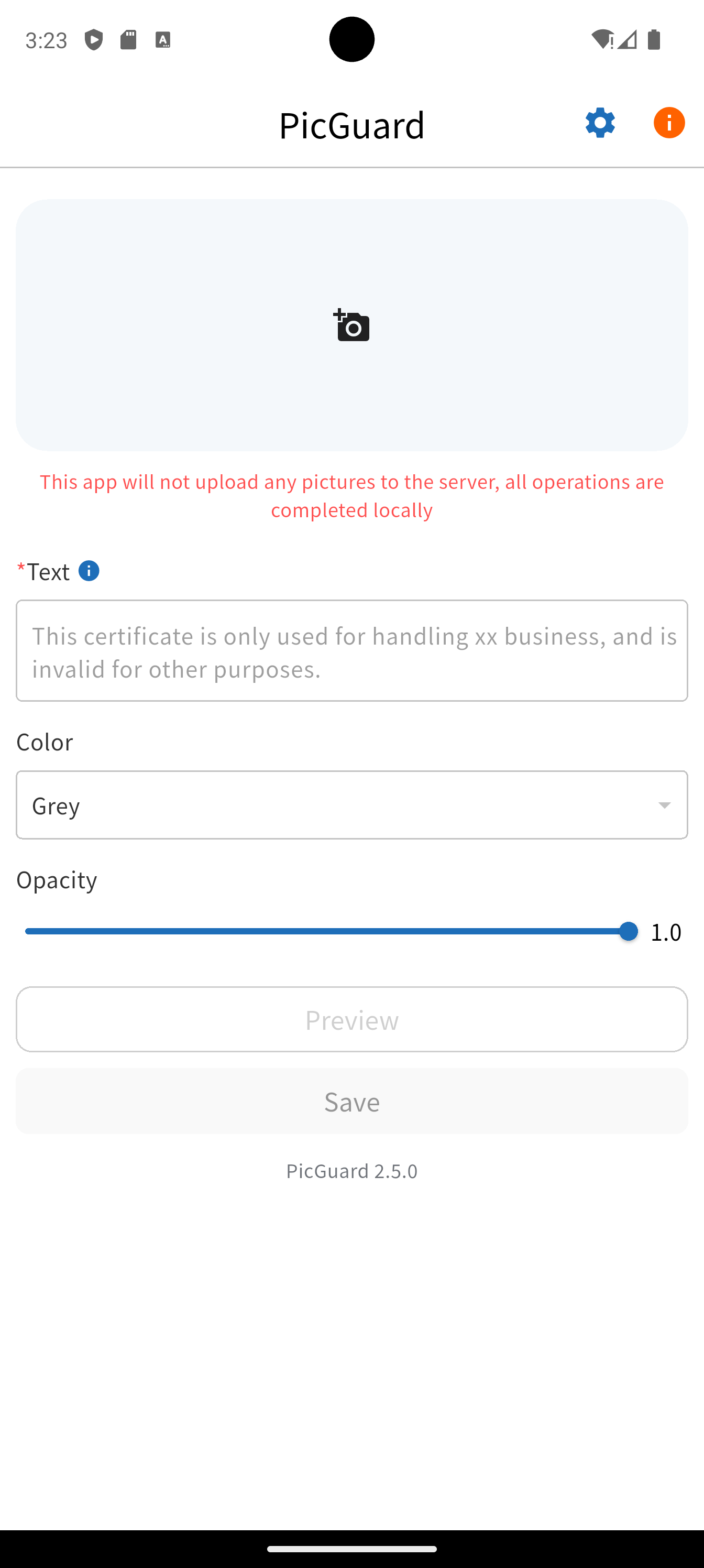 PicGuard screenshot 1