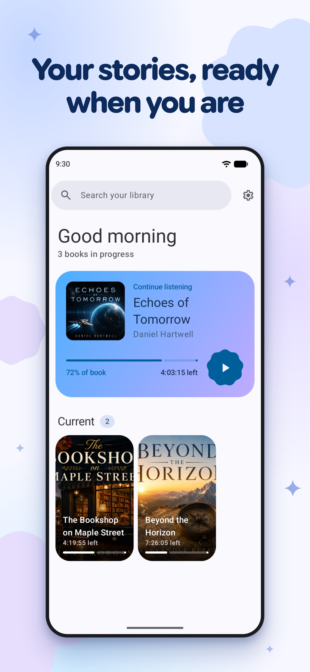 Voice Audiobook Player screenshot 1