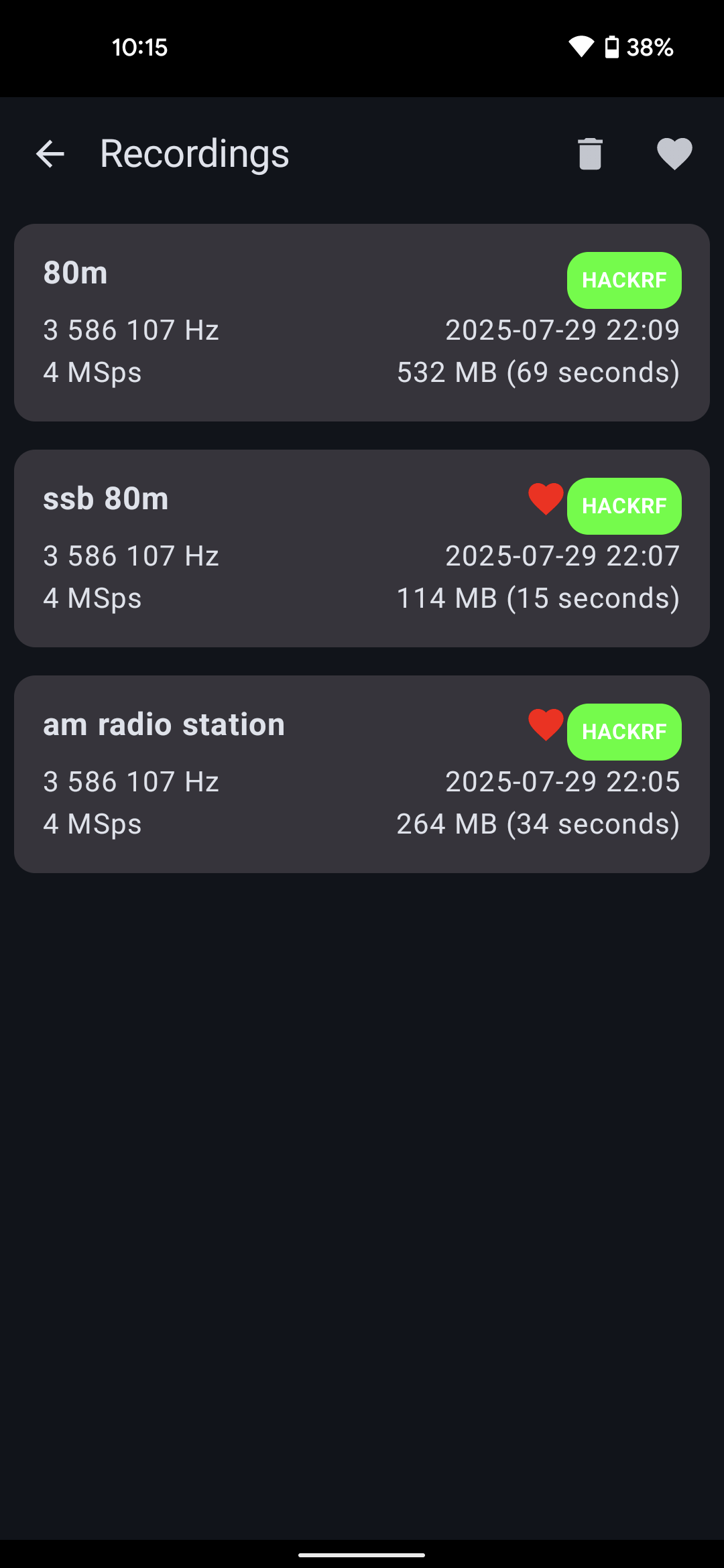 RF Analyzer (FOSS) screenshot 3