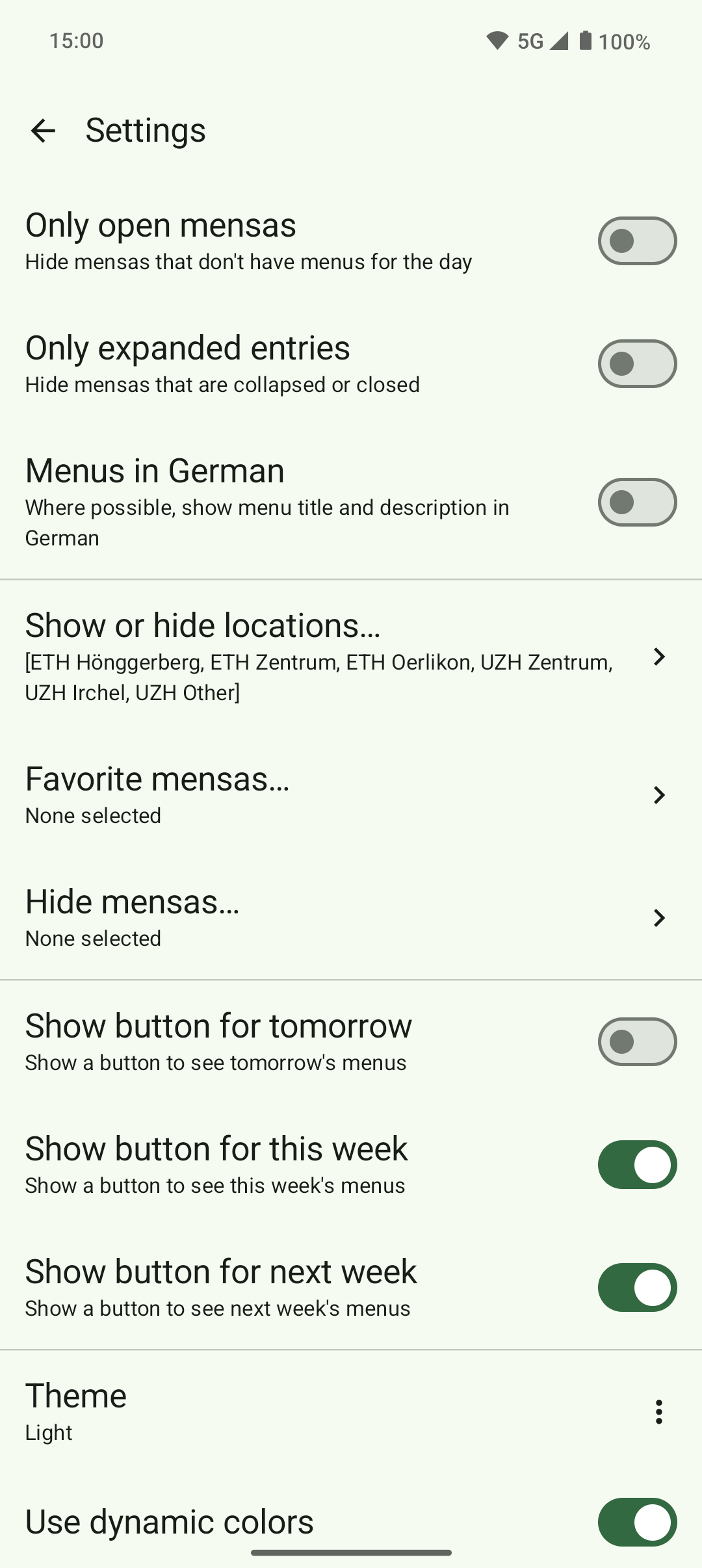 ETH & UZH mensa Zürich screenshot 8