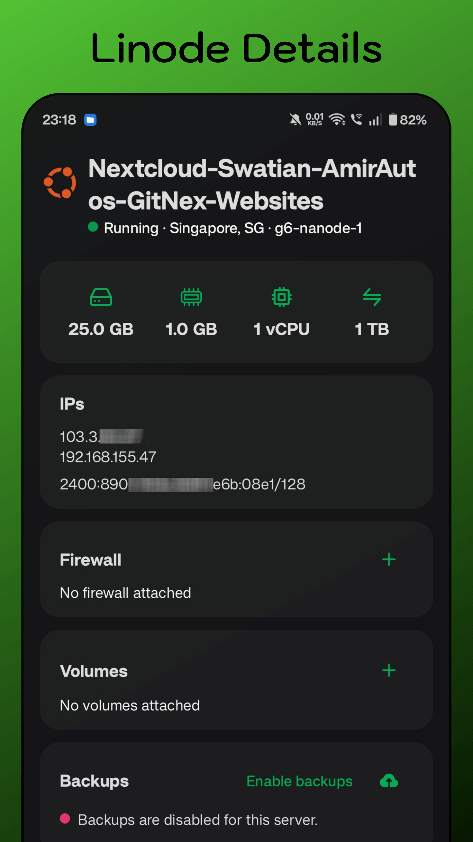 NexNode for Linode Cloud screenshot 5