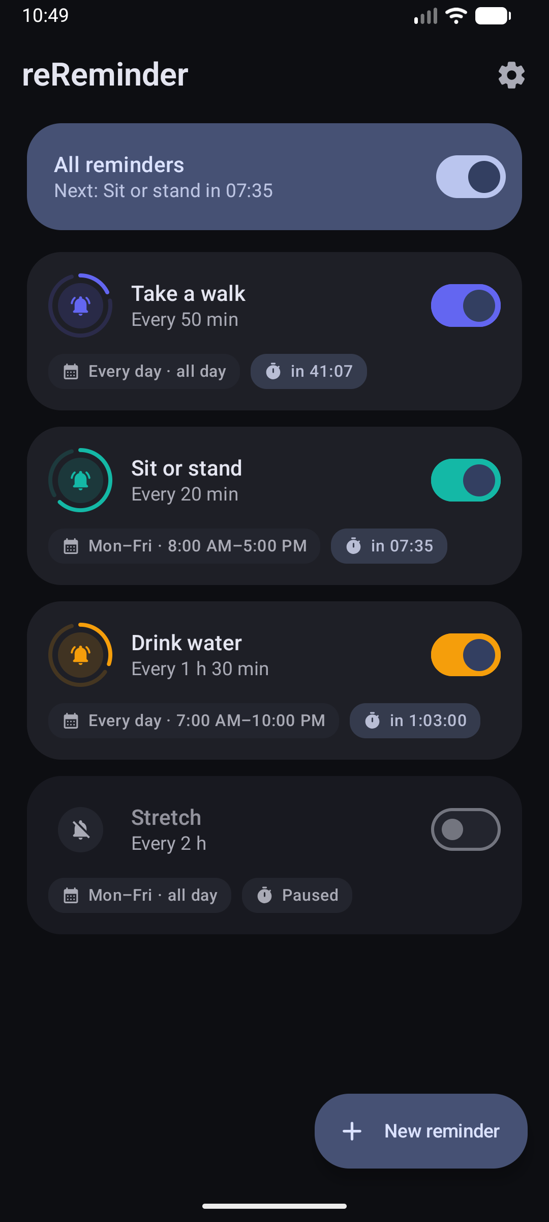 reReminder screenshot 2
