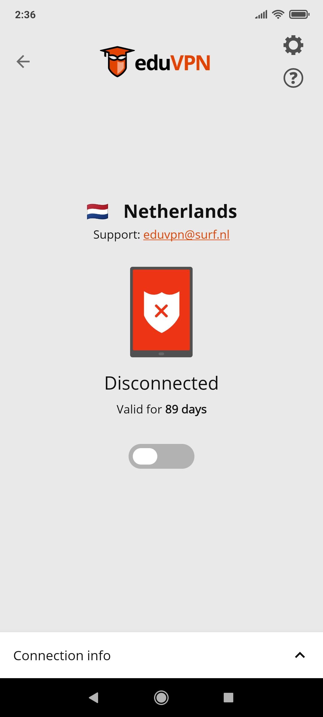 eduVPN screenshot 8