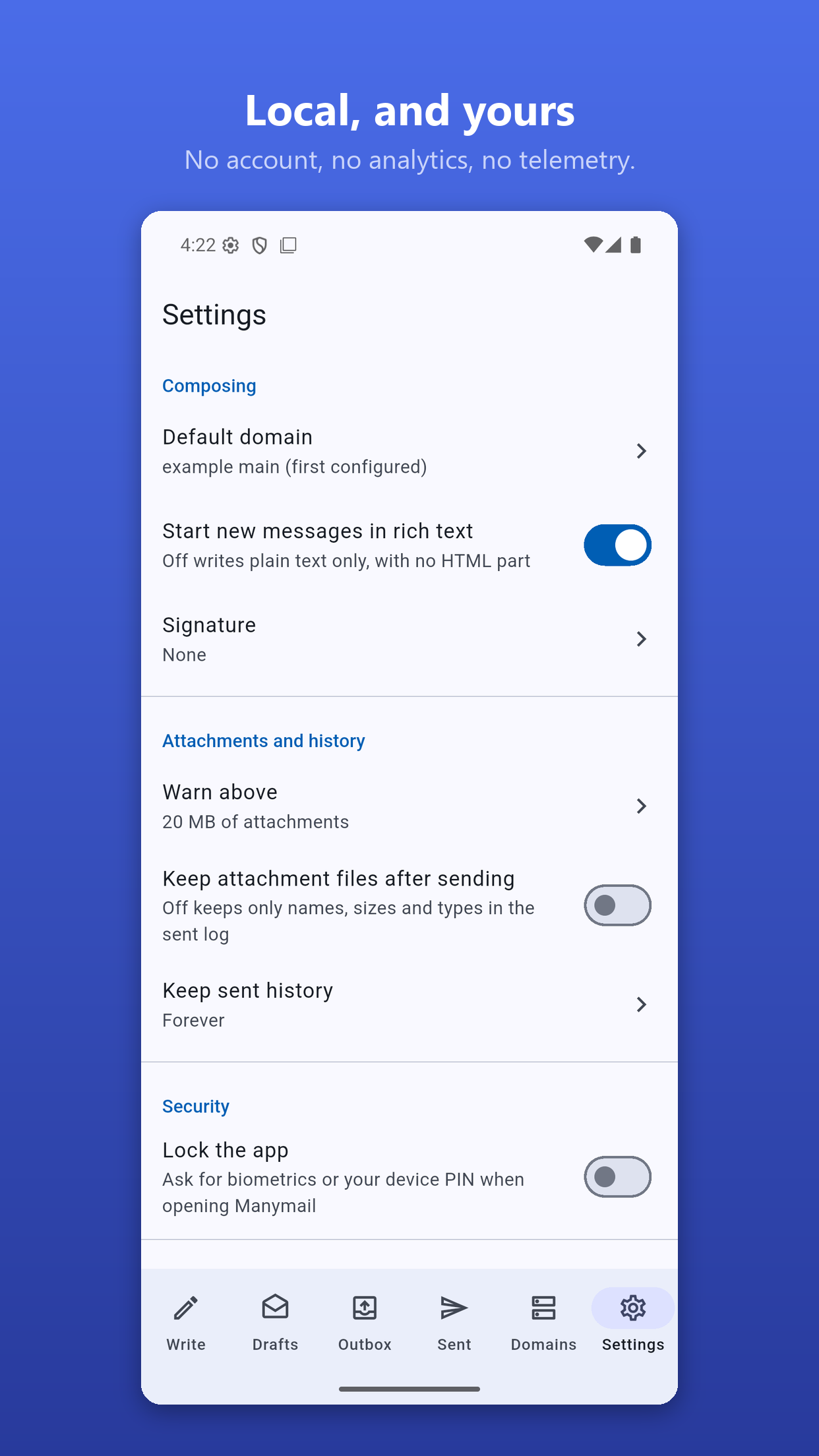 Manymail screenshot 6