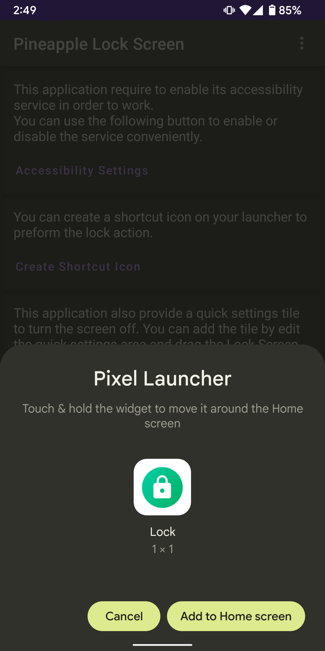 Pineapple Lock Screen (OSS) screenshot 2