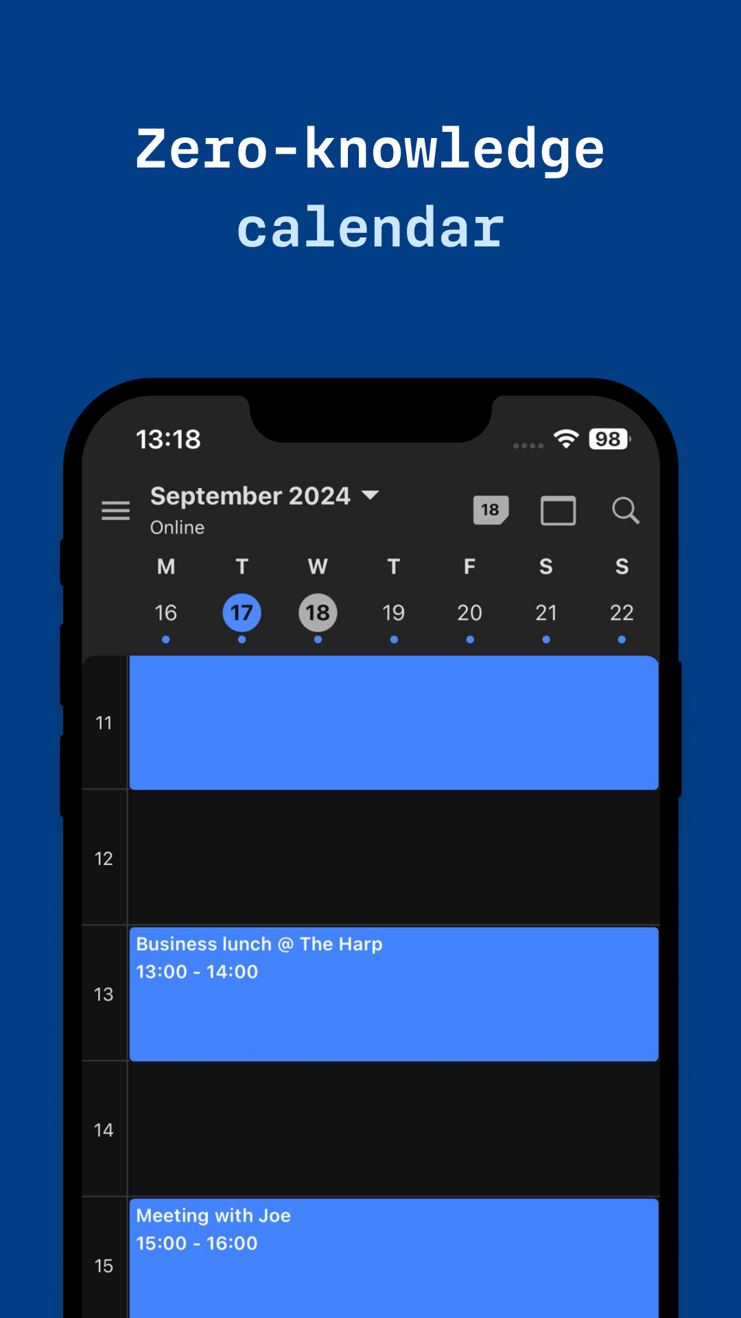 Tuta Calendar screenshot 2