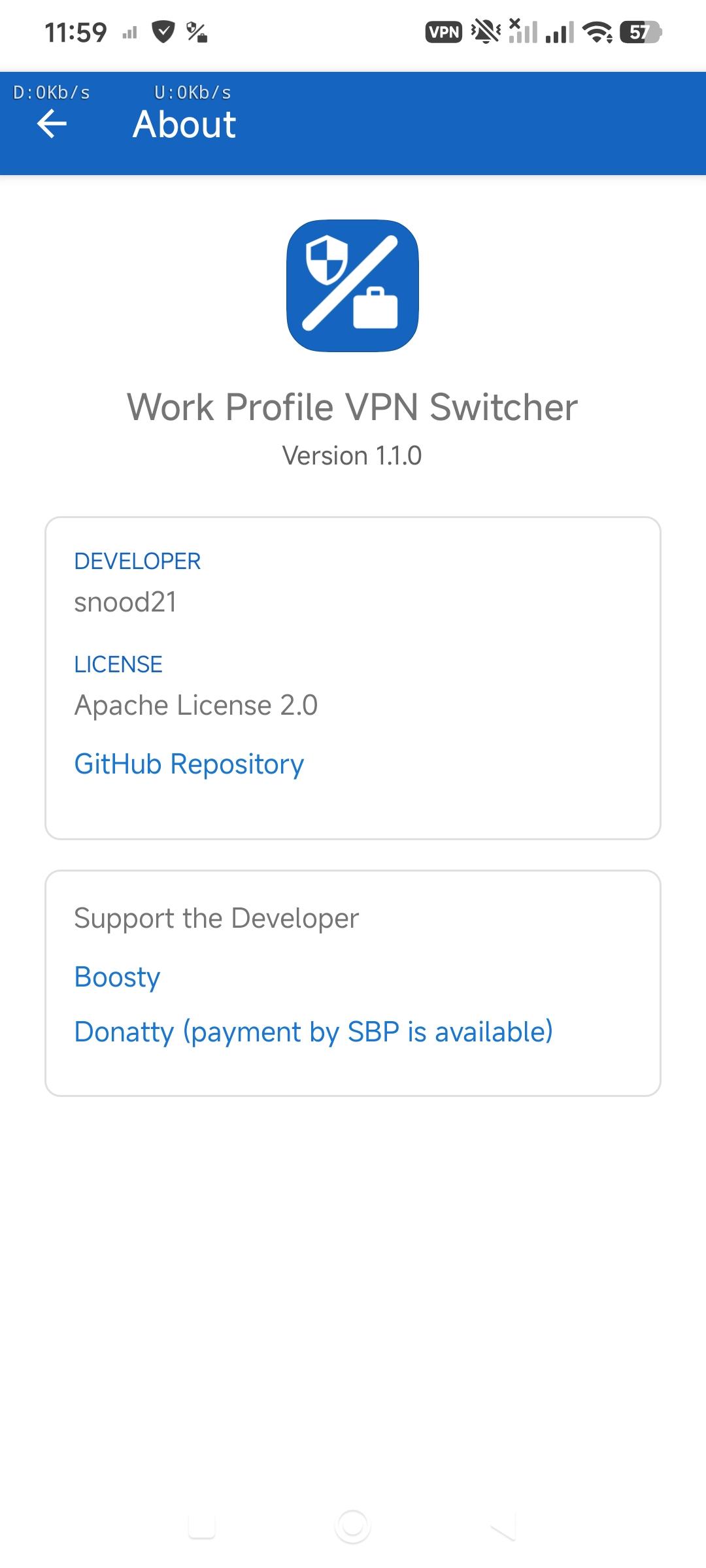 Work Profile VPN Switcher screenshot 6