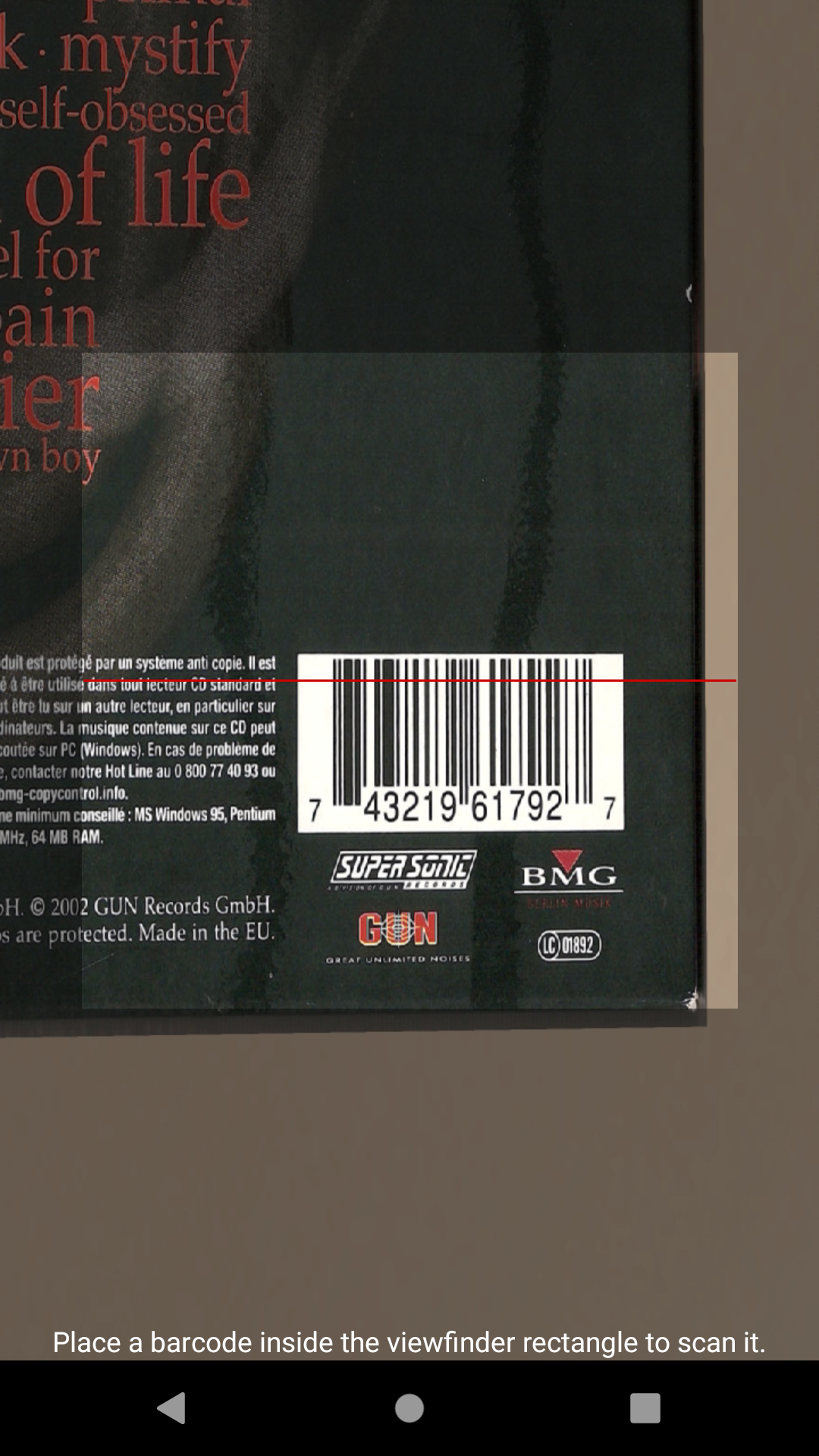 Picard Barcode Scanner screenshot 2
