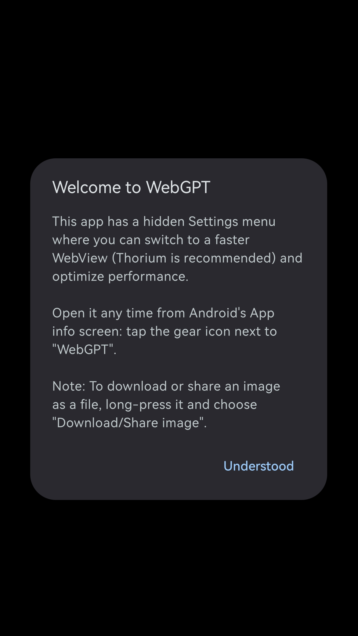 WebGPT screenshot 1