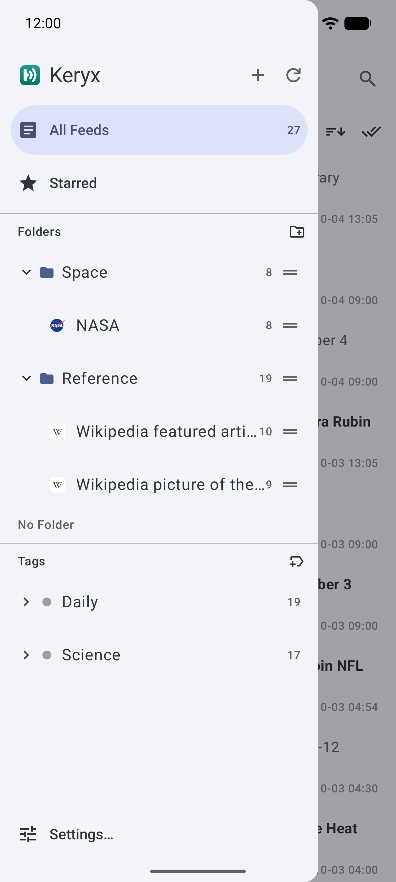 Keryx screenshot 3