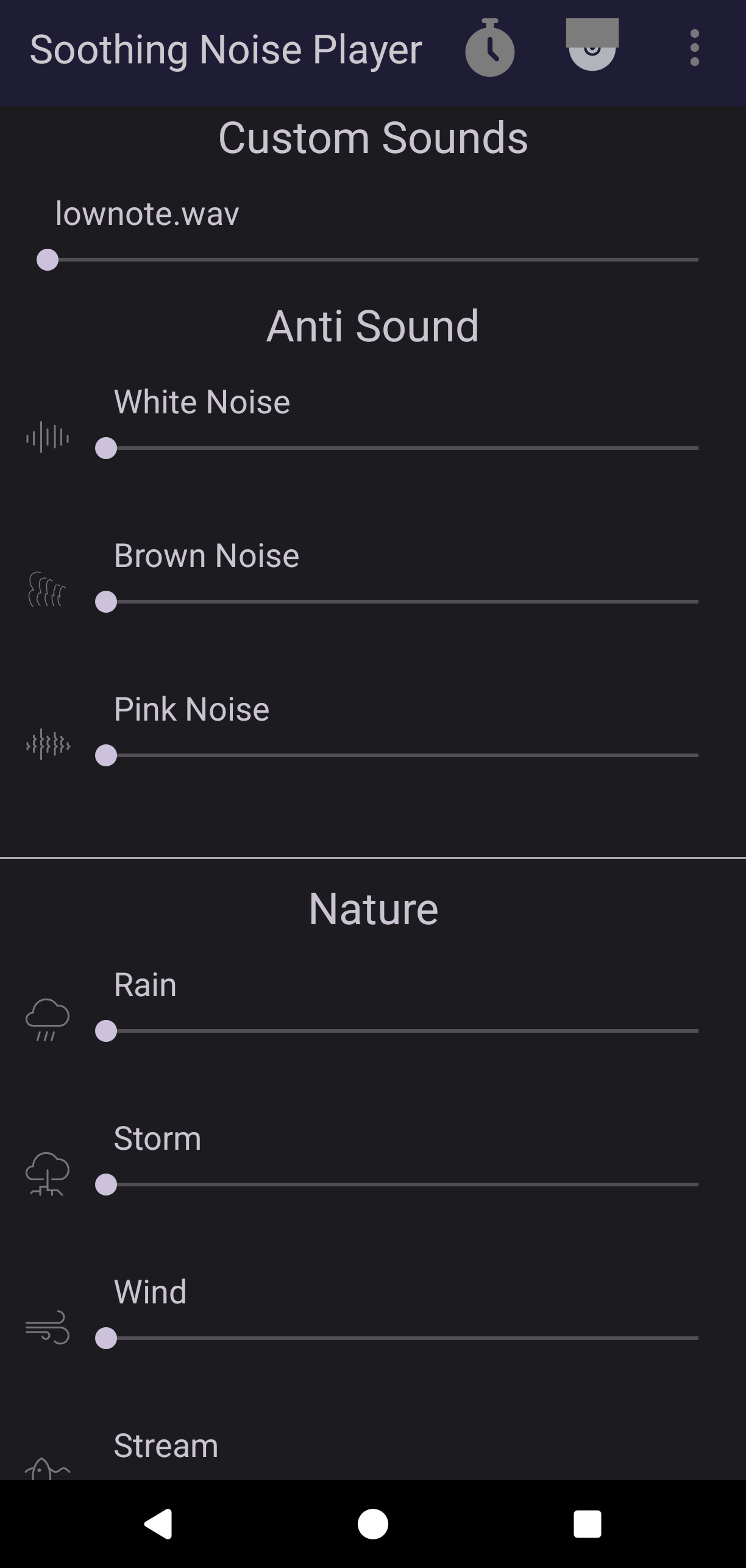 Soothing Noise Player screenshot 3