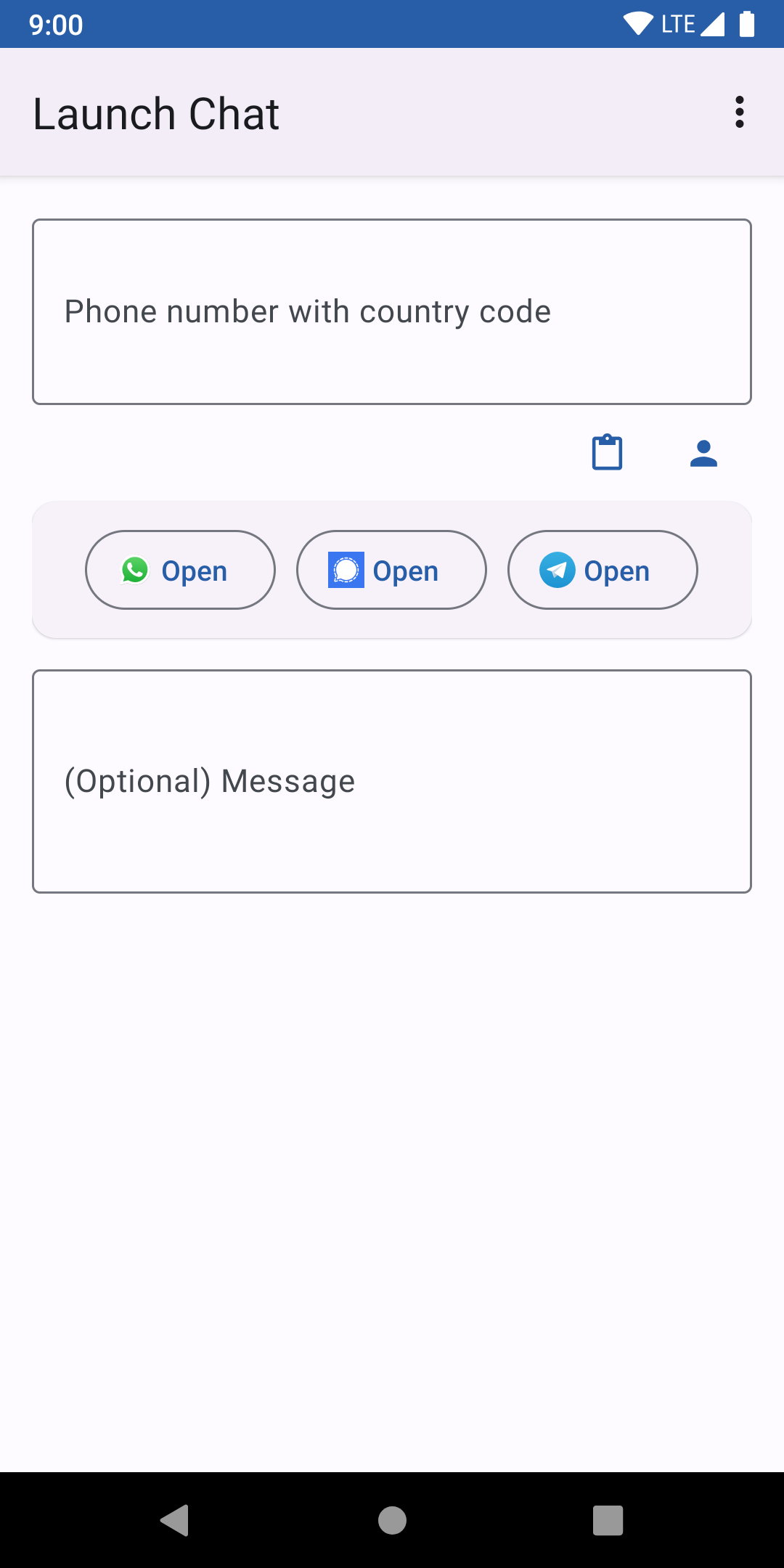 Launch Chat screenshot 1